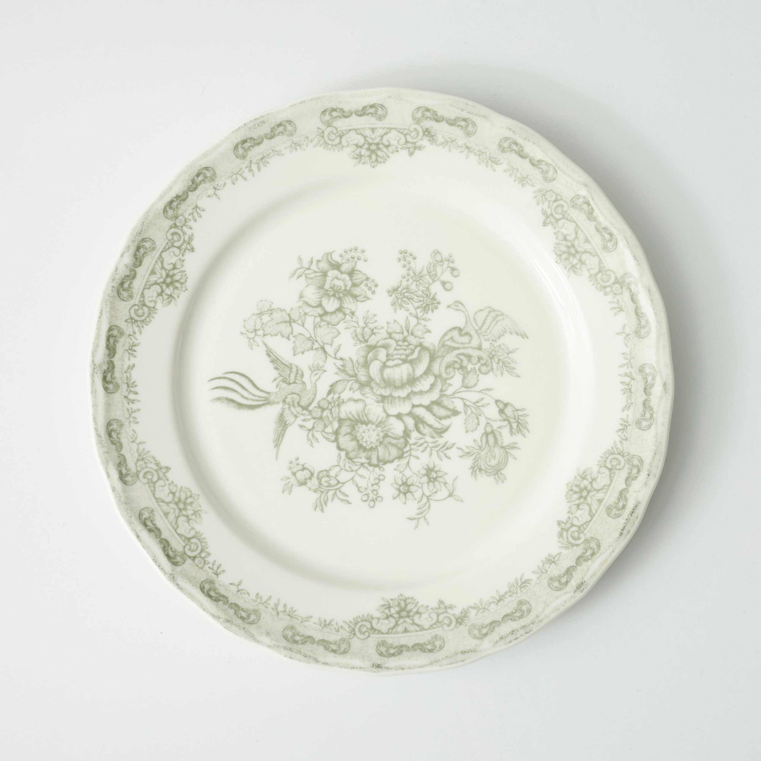 Блюдо BLOSSOM, керамика, зеленый, d26,4*3,2см