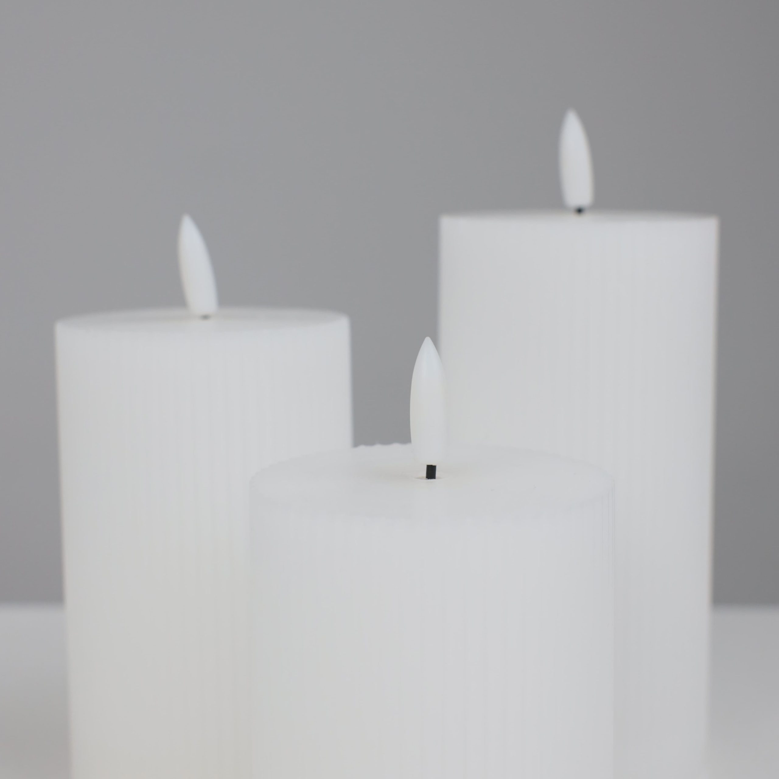 Комплект из электронных свечей AKS тип 1 ( 3 свечи 7.5х13/15.5/18см 1LEDх3, 2ААх3 )