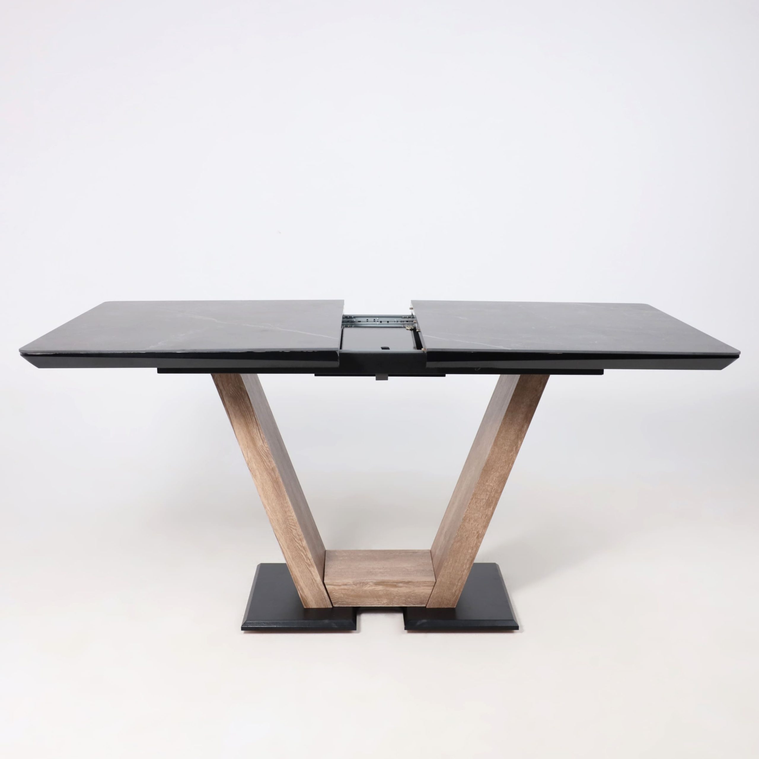 Стол ТОРОНТО, керамика 0 кат. 1400(1715)*800, Камень серый Greys black/Ель умбра