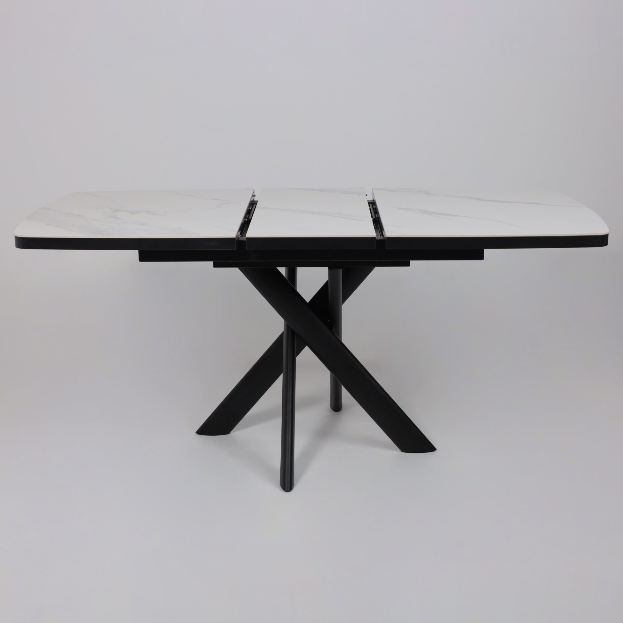 Стол LEONEL-130, раздвижной 130(165)х85, CALAKATTA ST CER/Черный