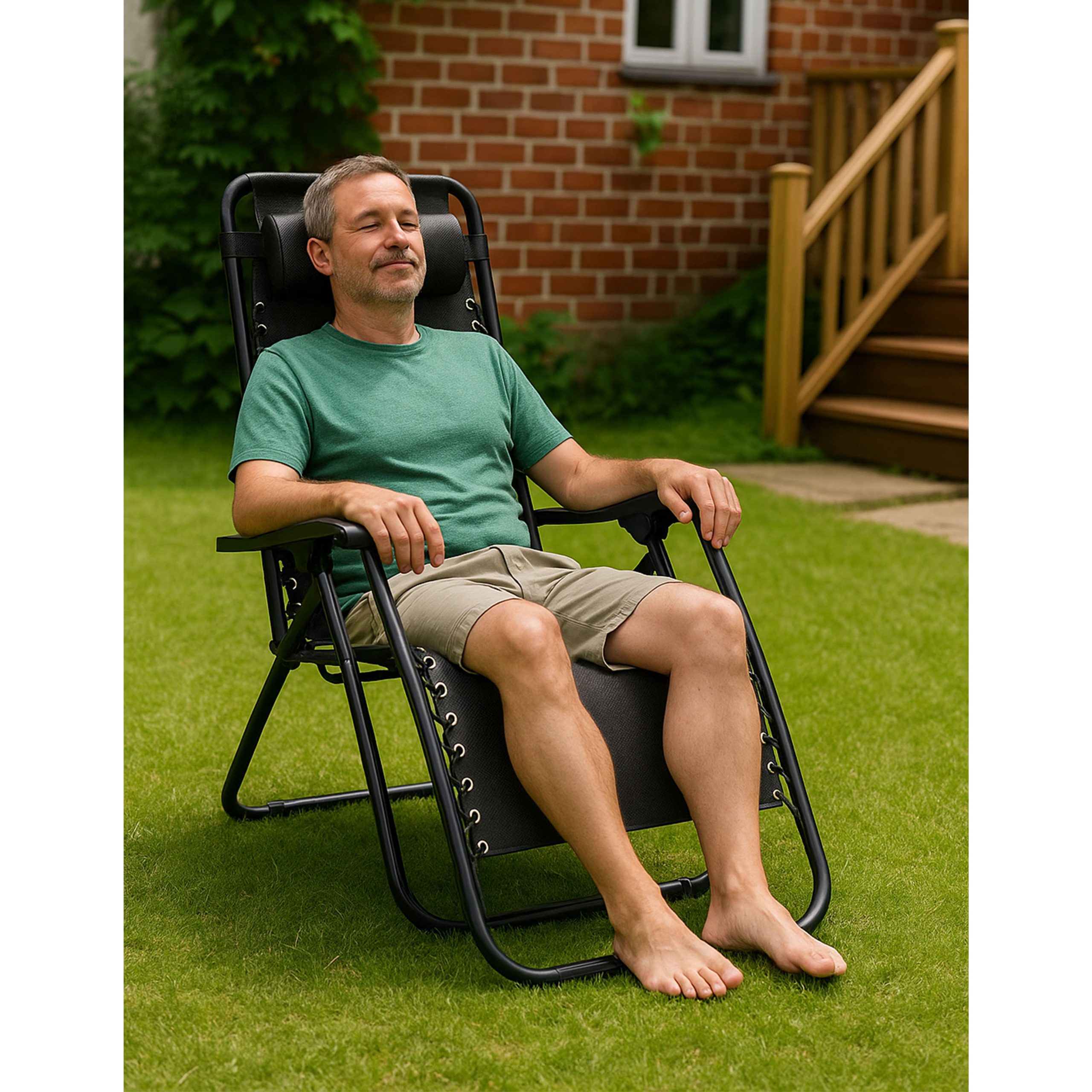 Кресло садовое SARDINIA, черный