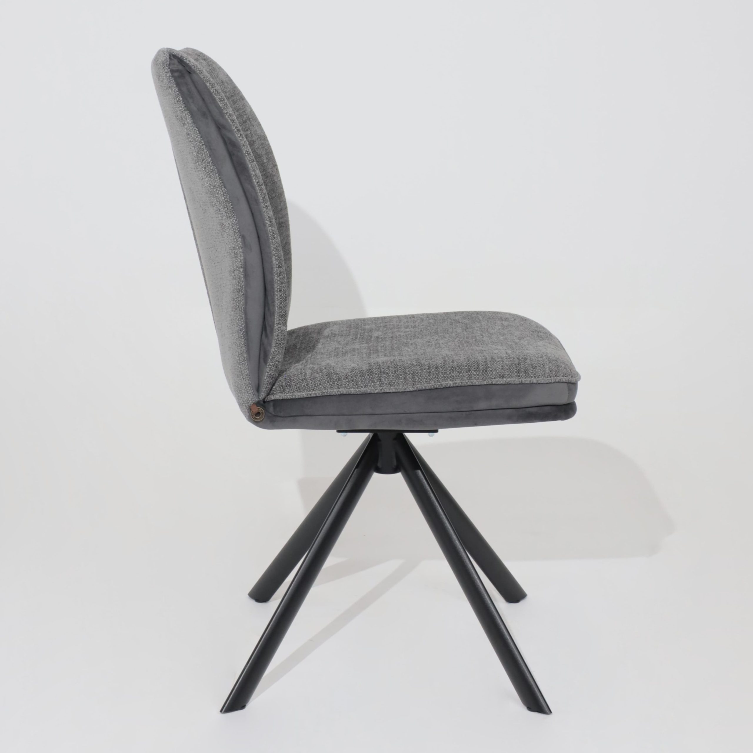 Стул SMART-R 360, g22 GRAPHITE шенилл LUX - d10 HEMATITE LUXчерный