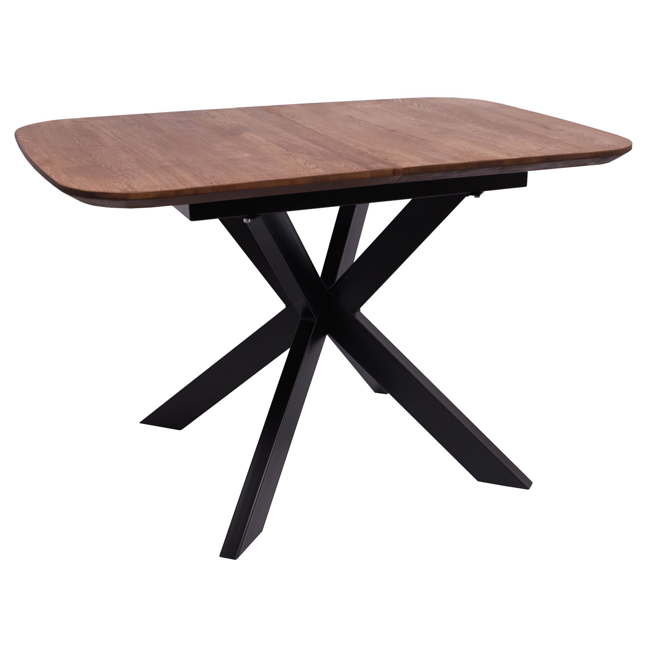 Стол ВЕЙВ раздвижной, 120(160)*80*75, дуб мореный/черный (ПрР-3 DSW (02) КСЕ/Р-80)