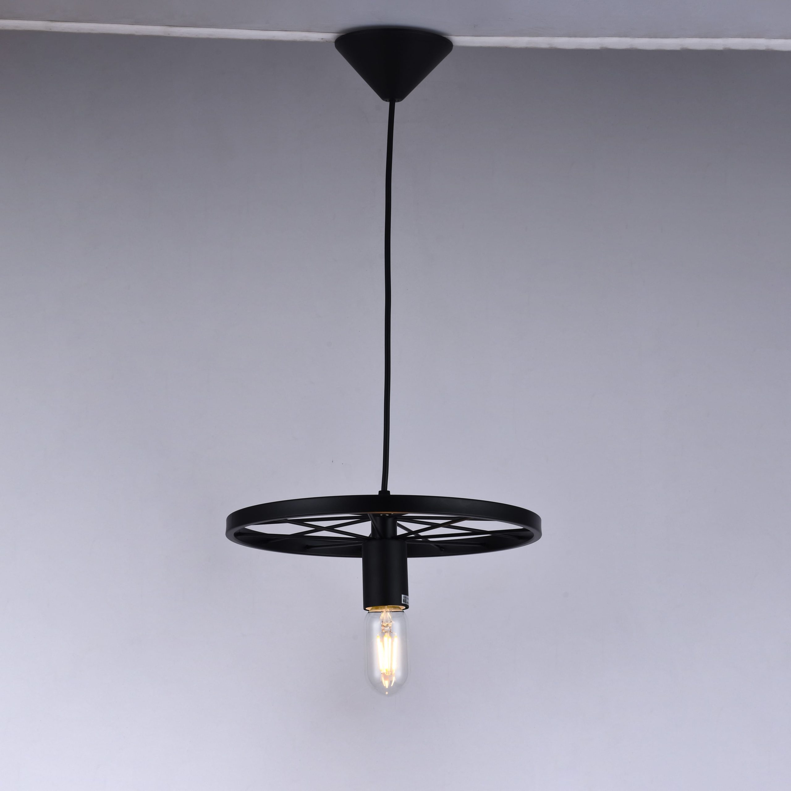 Светильник WHEEL, потолочный, E27, чёрный