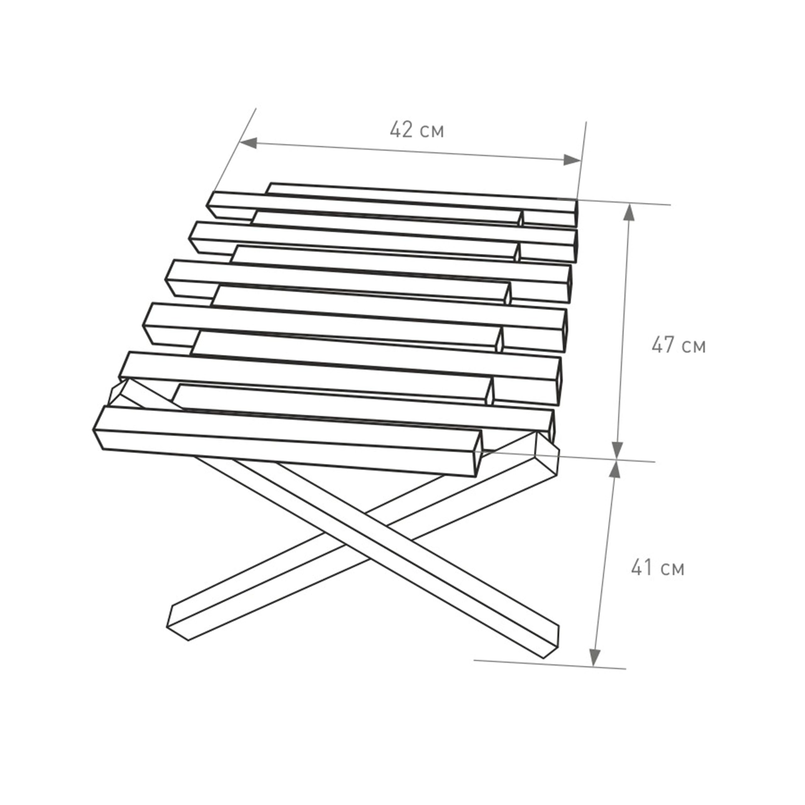 Столик ПРЕРИЯ/КЕНТУККИ, 420*470*410мм, (цвет дуб)