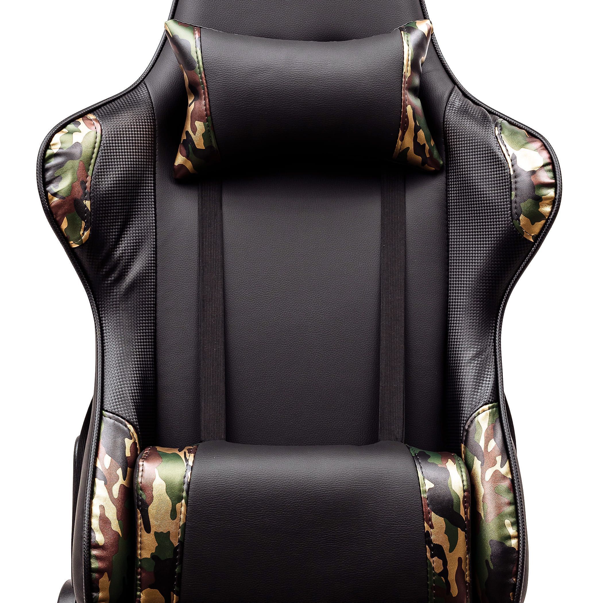 Кресло поворотное MILITARY, ECO, (черный+камуфляж)