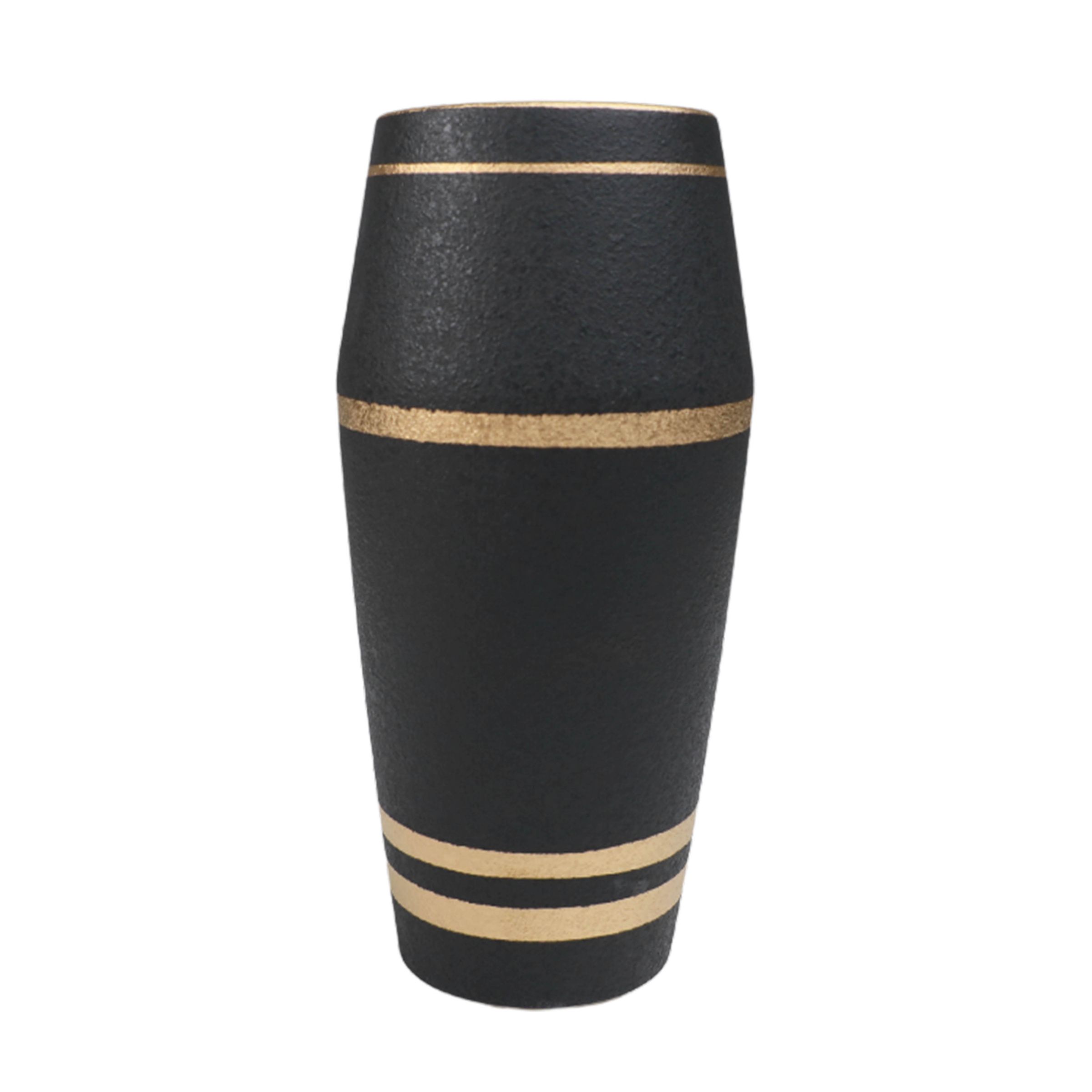 Ваза керамическая STORM, черный, 11*11*20см