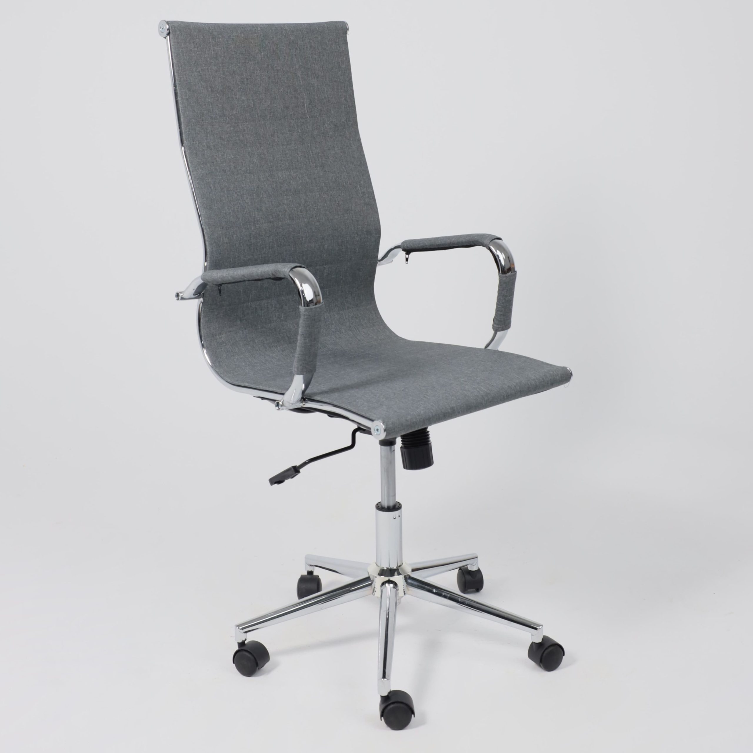 Кресло поворотное EVELIN, ткань, серый