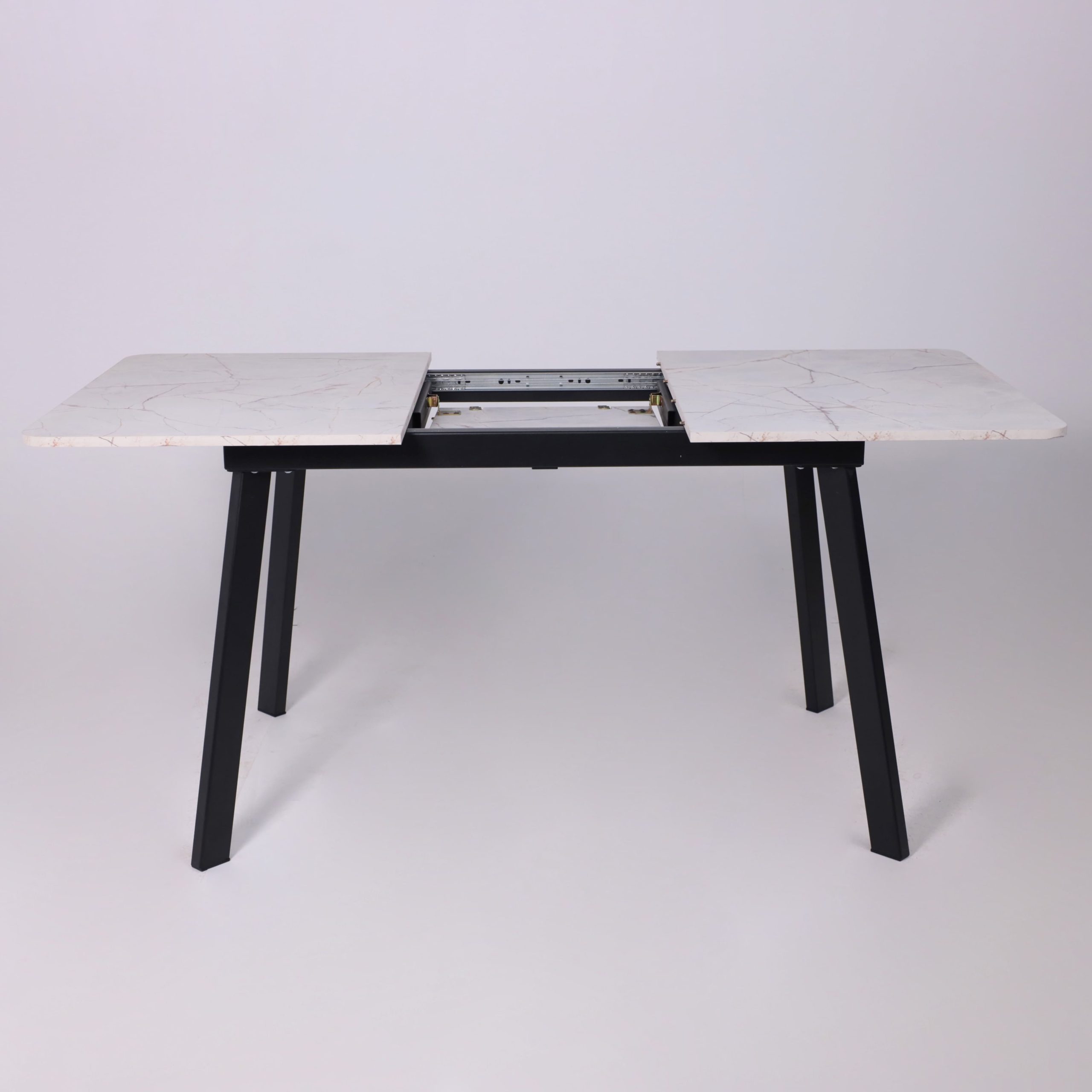 Стол AV 1209/1, ЛМДФ, раздвижной 1200(1600)*800 Азул Оникс/черный