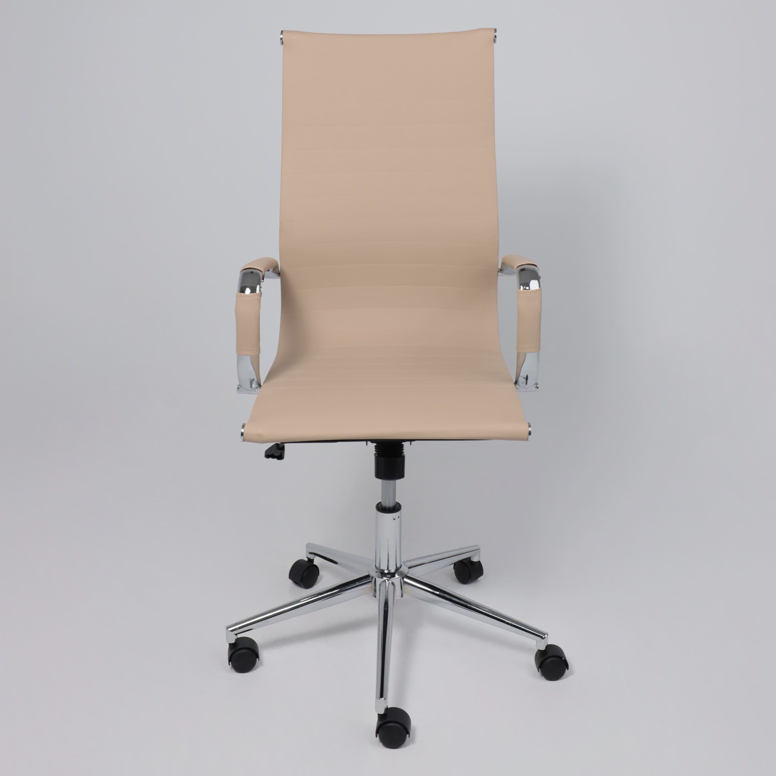 Кресло поворотное EVELIN, экокожа, бежевый