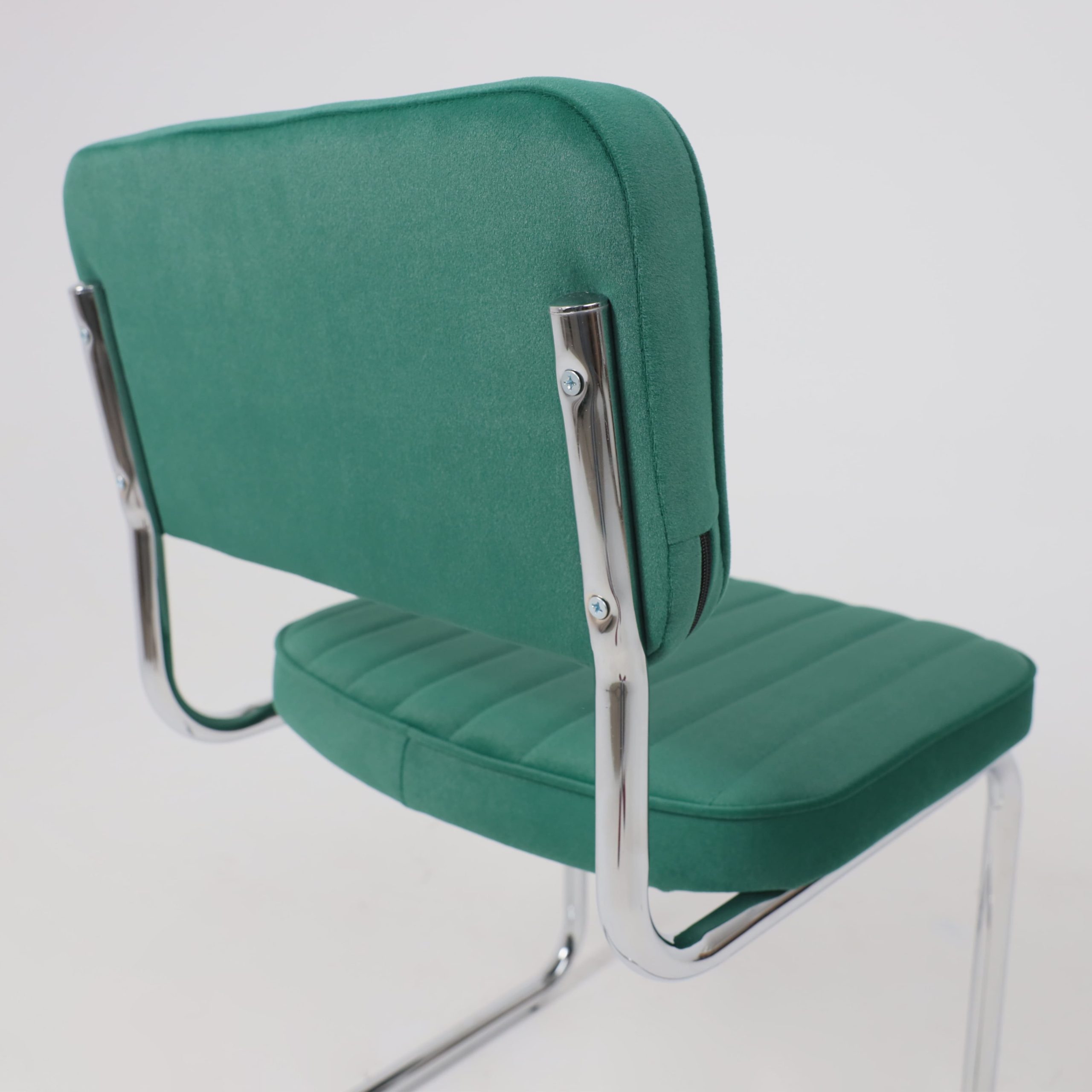 Кресло СЛАВИЯ Люкс, Kiton 709 зеленый велюр/хром