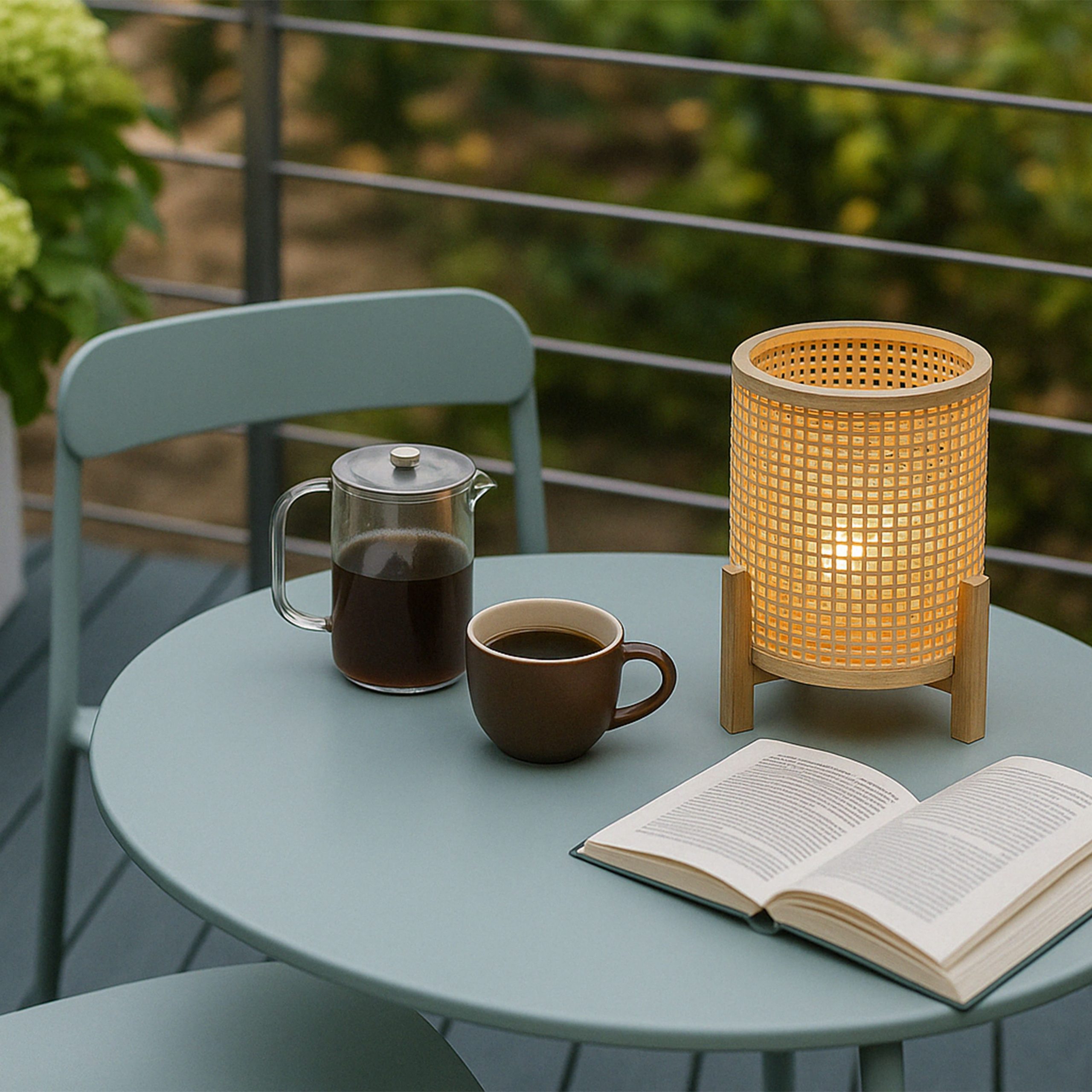 Светильник настольный AKS тип 1 ( 16.8х16.8х23.5см 1LED, 2ААА )