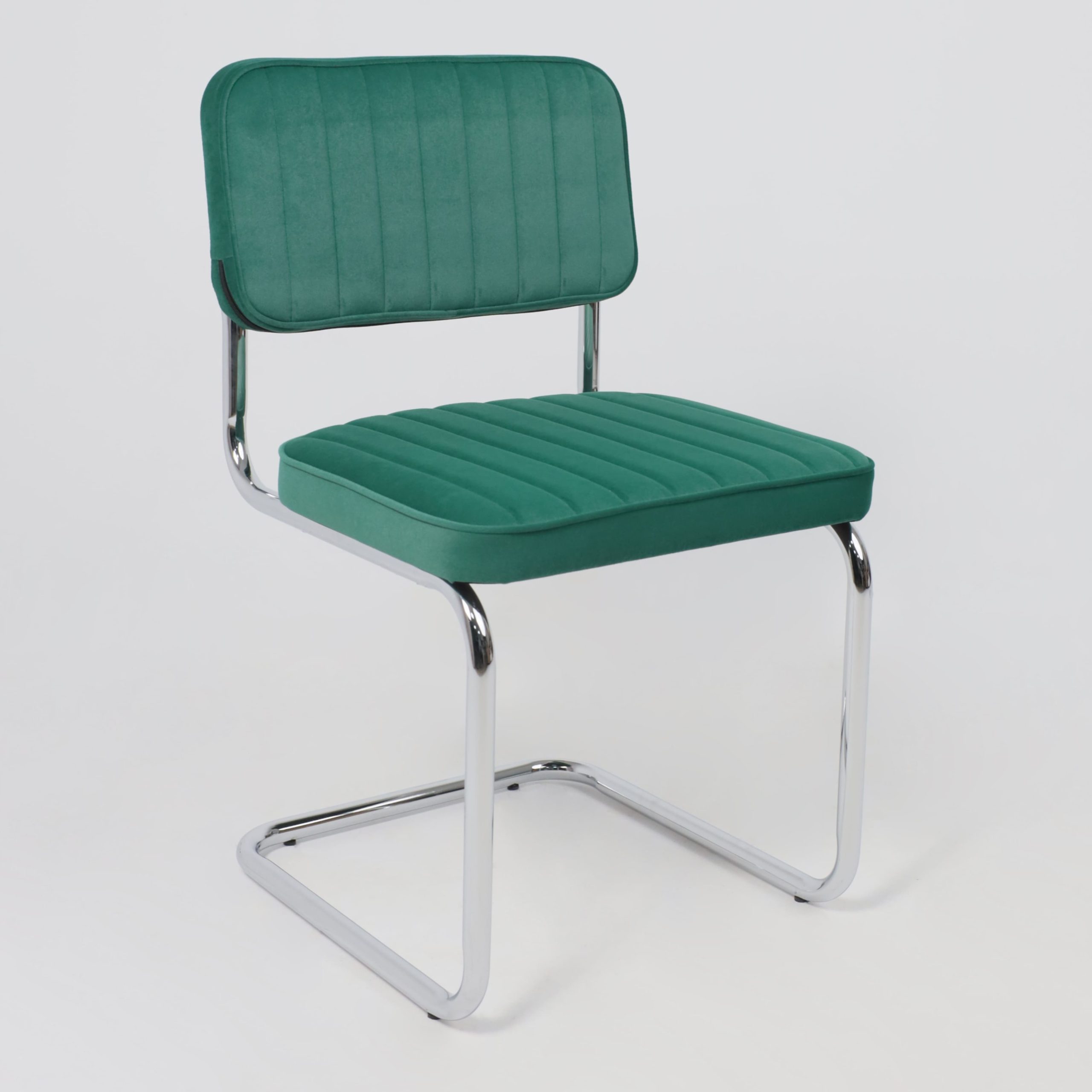 Кресло СЛАВИЯ Люкс, Kiton 709 зеленый велюр/хром