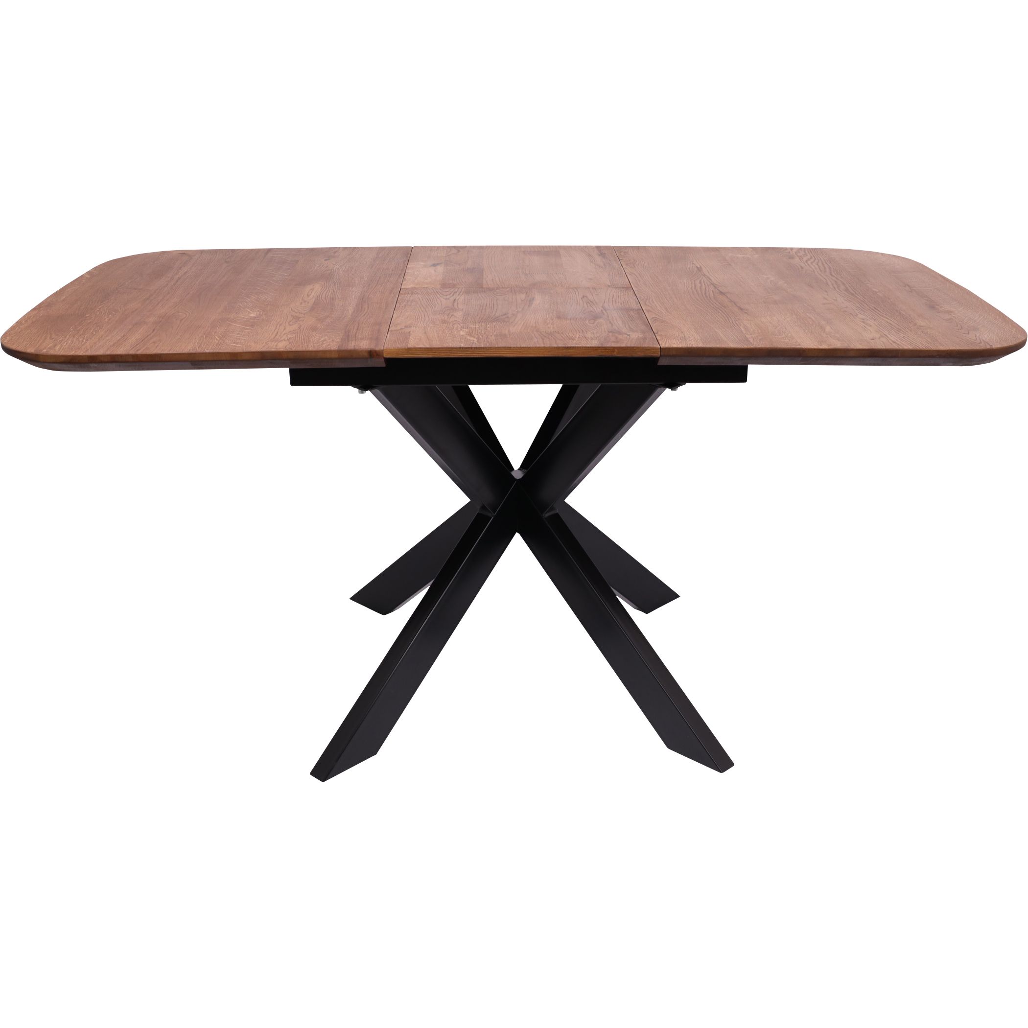 Стол ВЕЙВ раздвижной, 120(160)*80*75, дуб мореный/черный (ПрР-3 DSW (02) КСЕ/Р-80)