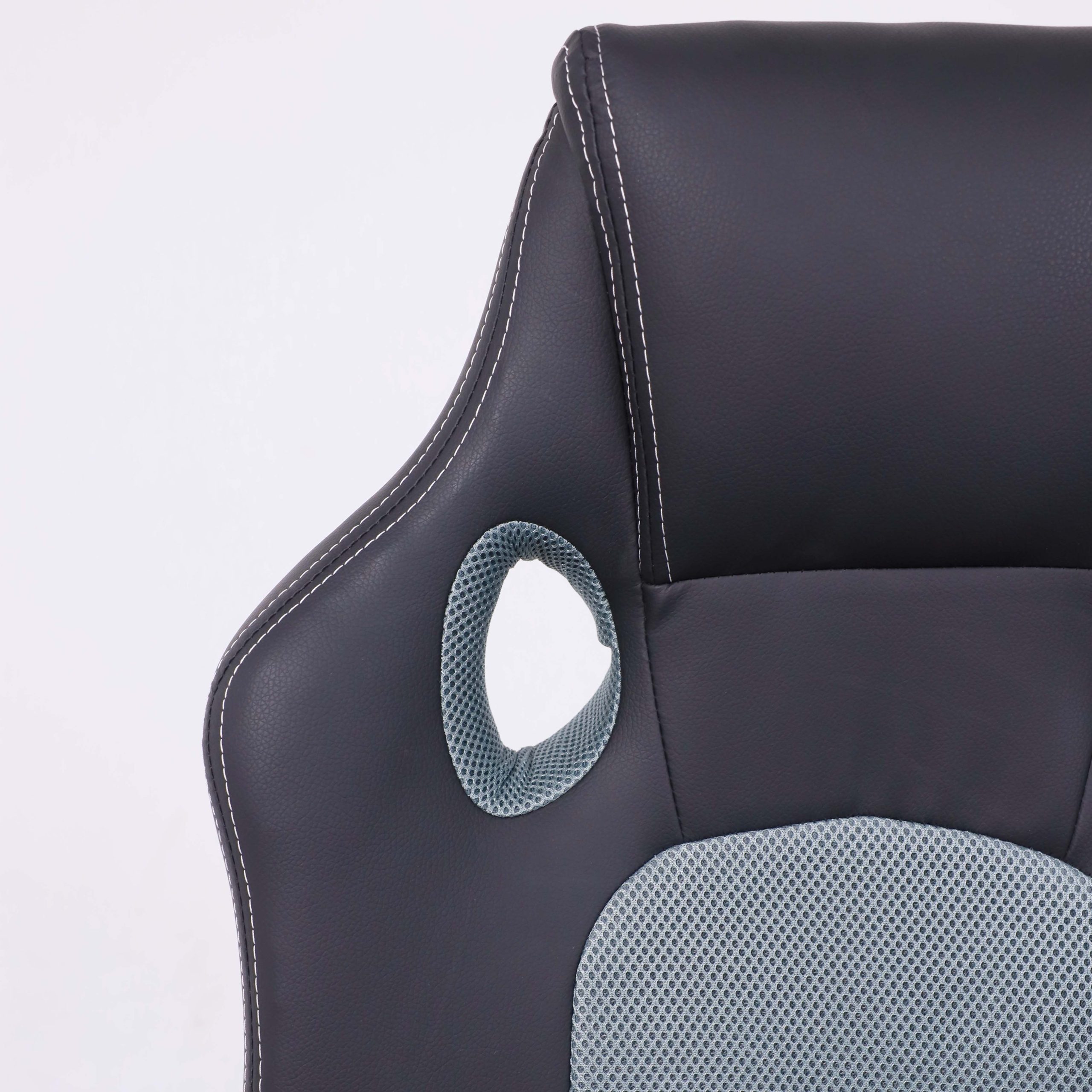 Кресло рабочее, поворотное FAN, тёмно-серый