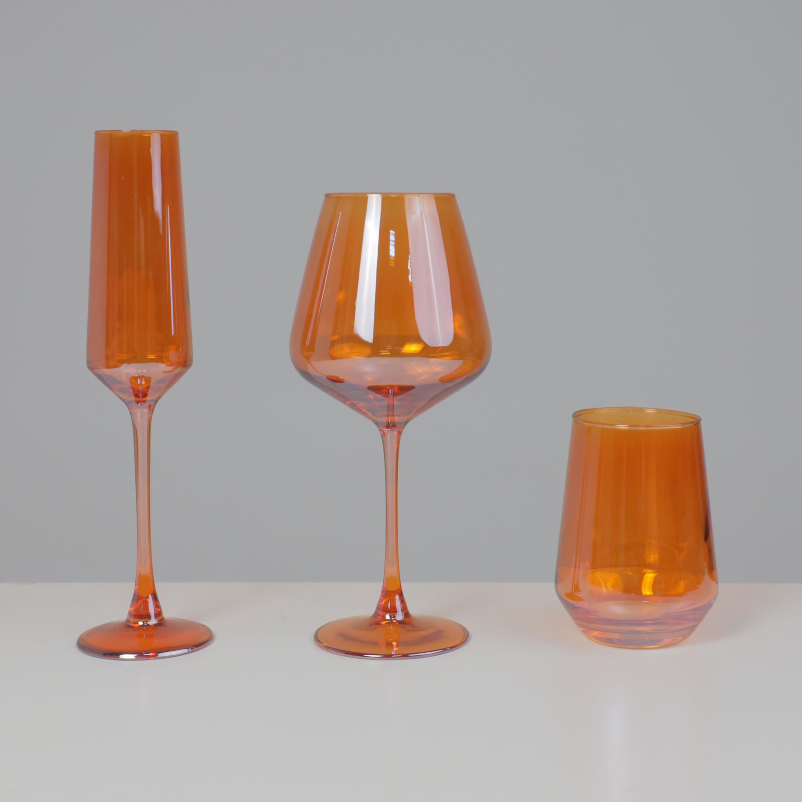 Бокал-флют EMBER DUSK, янтарный