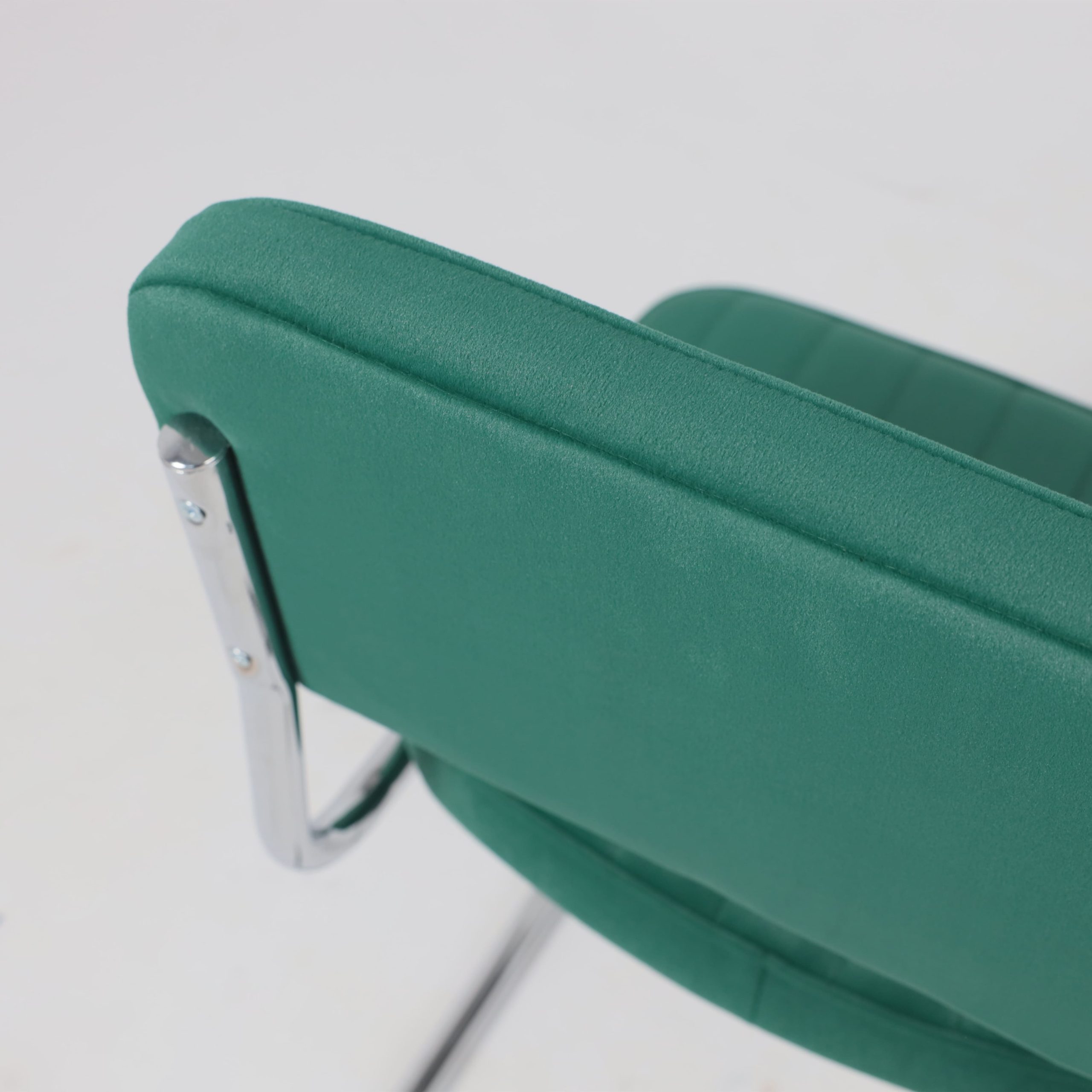 Кресло СЛАВИЯ Люкс, Kiton 709 зеленый велюр/хром