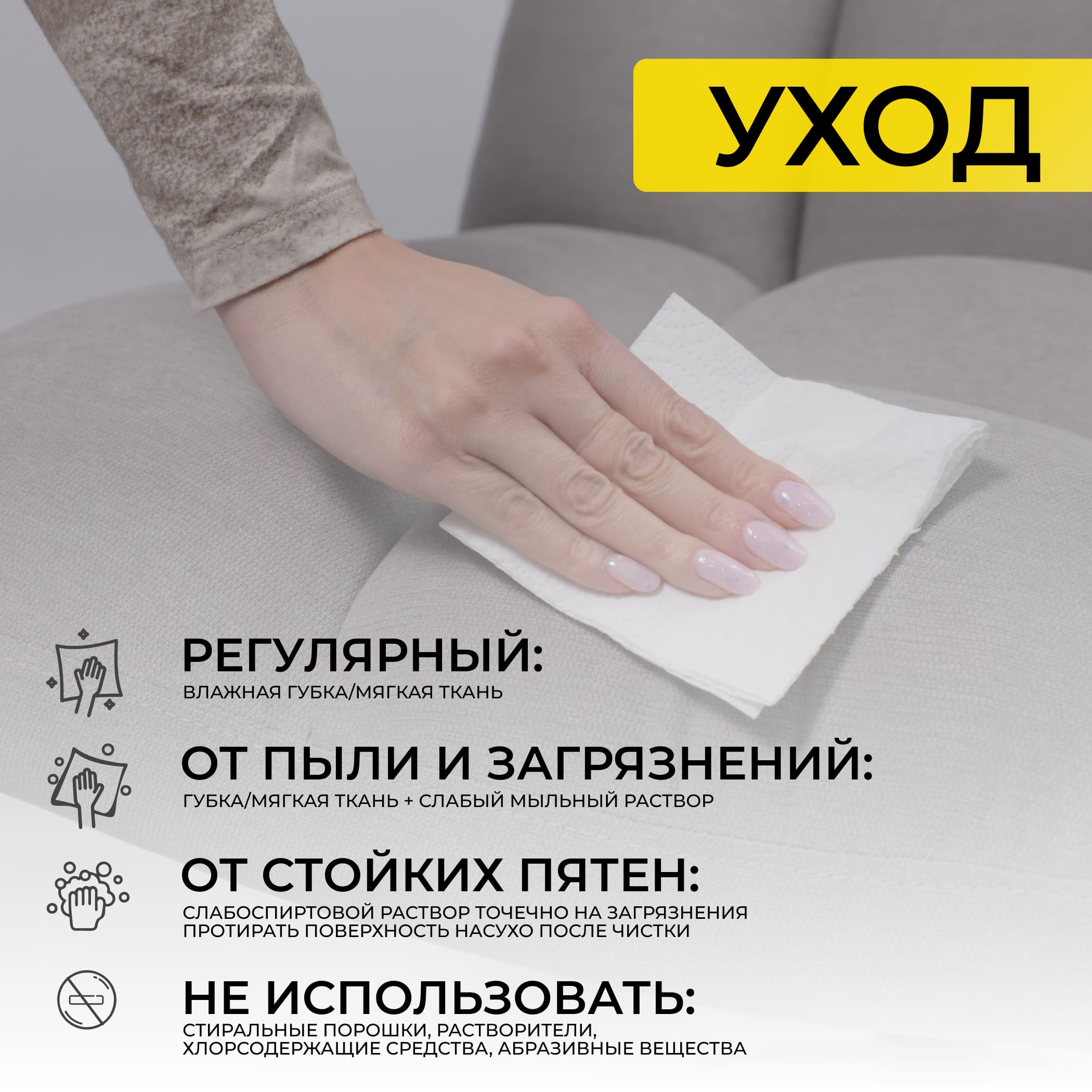 Кресло GRANDE, поворотное, серая ткань Linen Fabric-11/черный