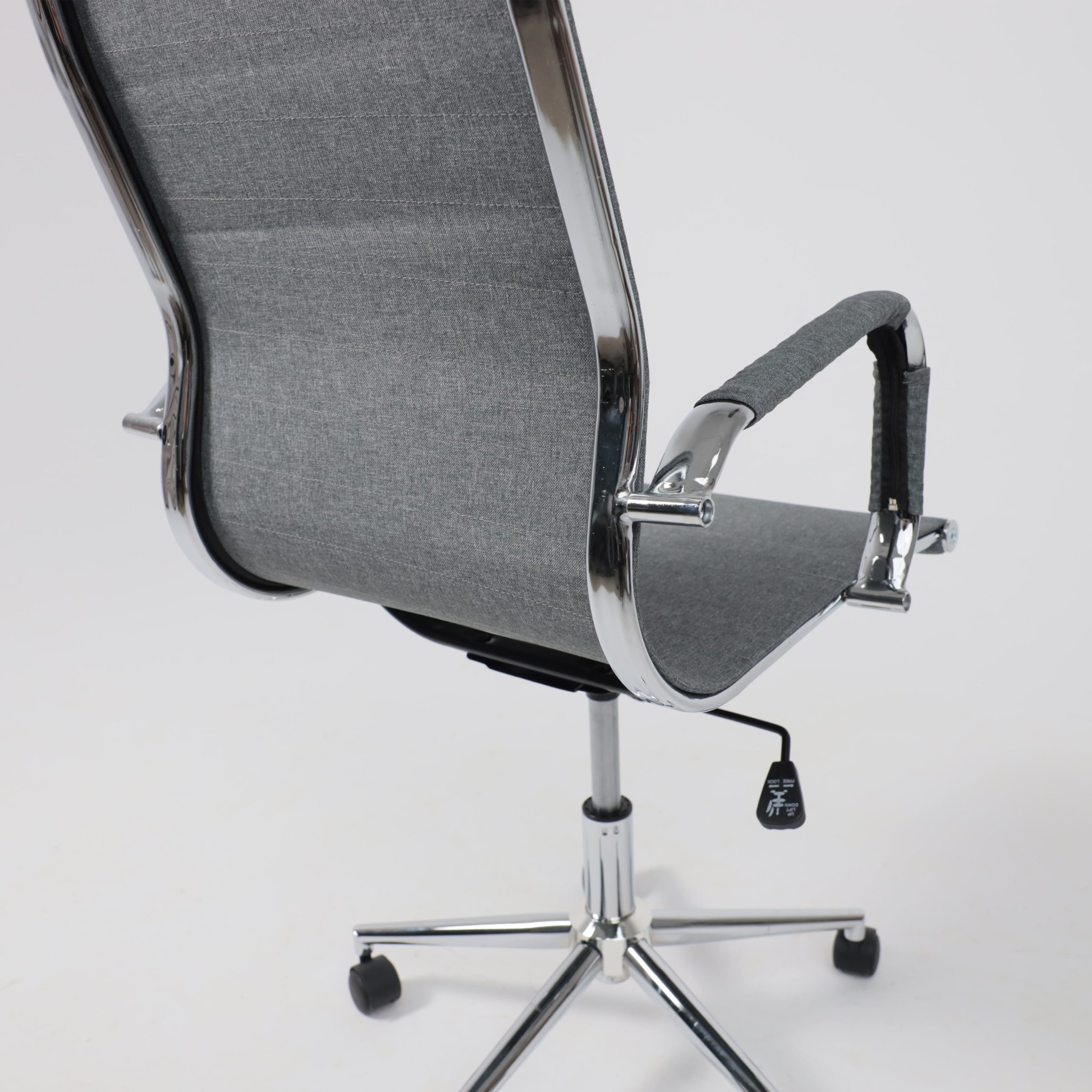 Кресло поворотное EVELIN, ткань, серый