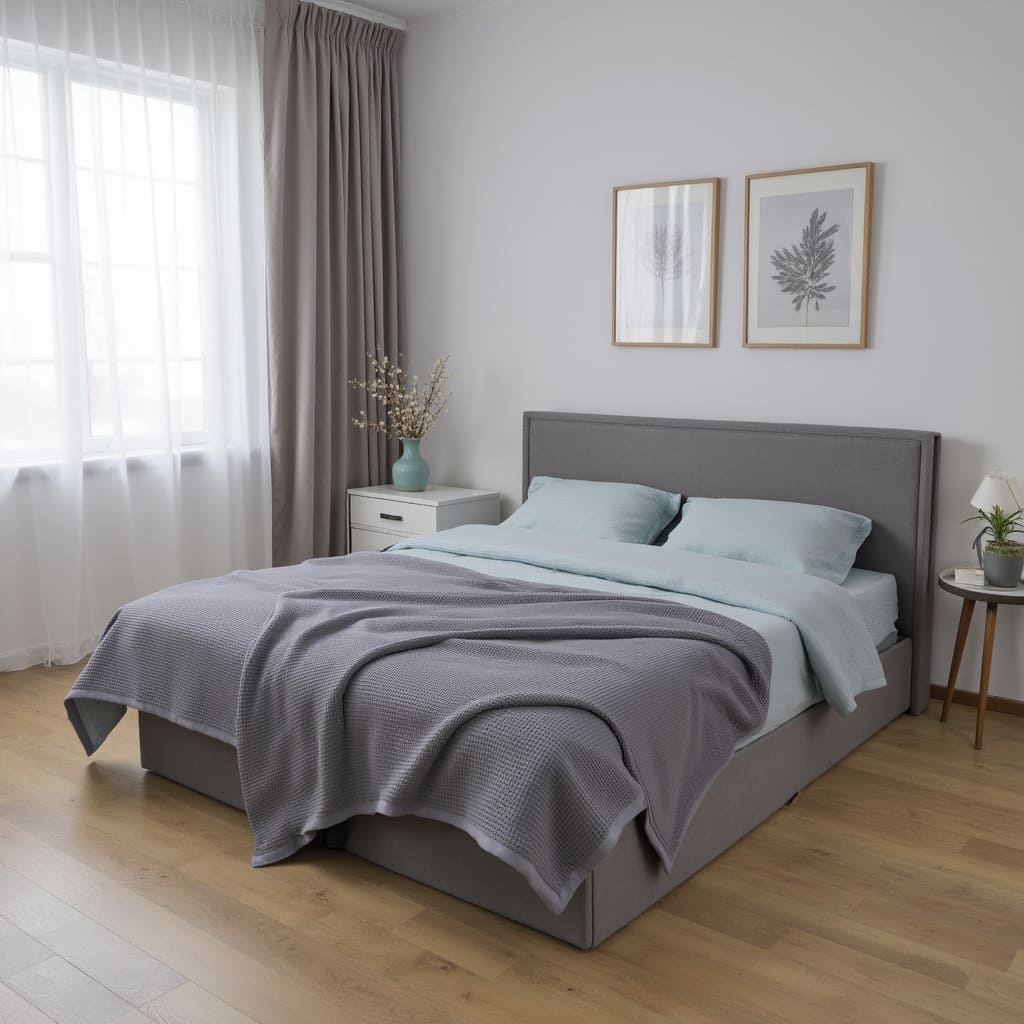 Покрывало DEMURE, 160*210см, серый, 19-3803