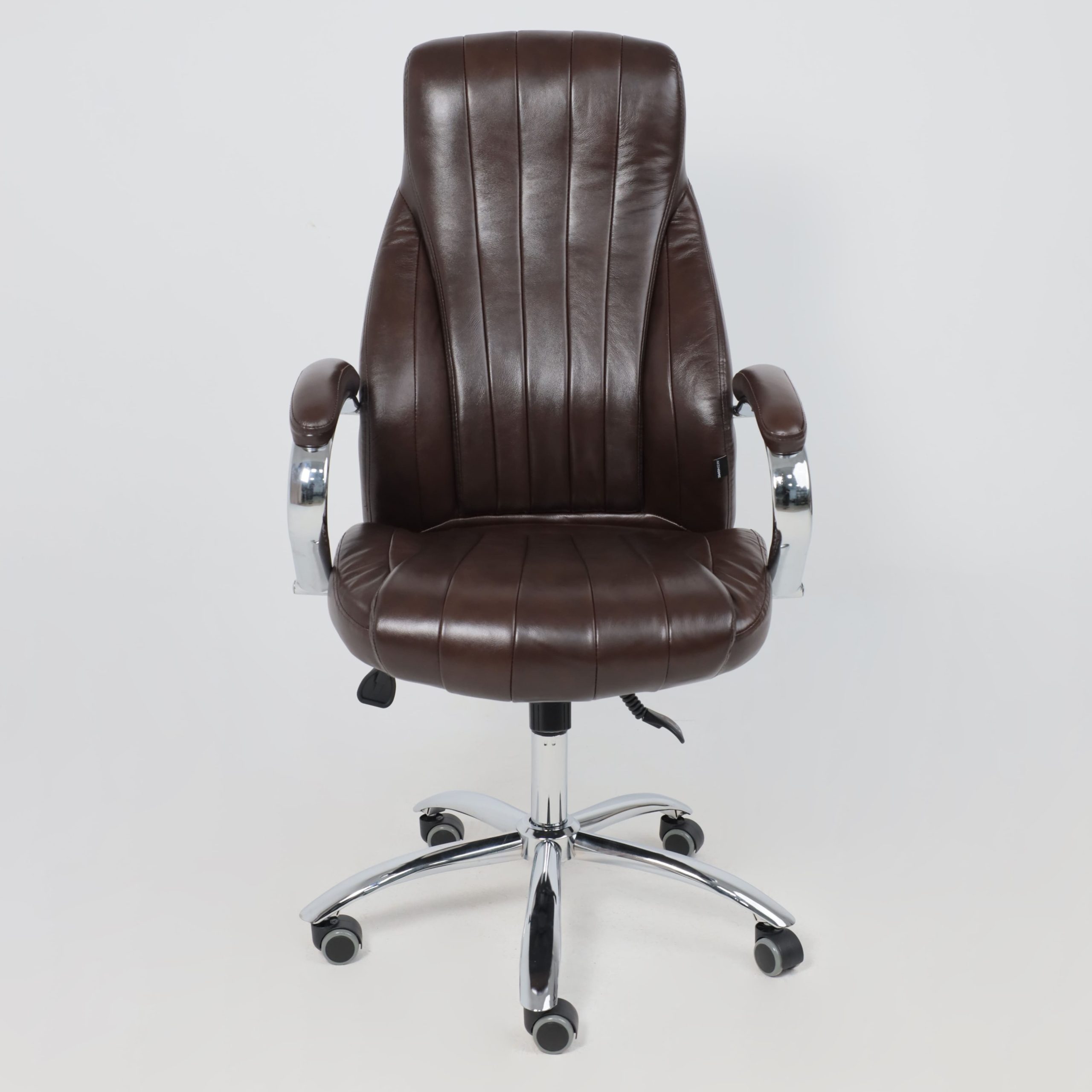 Кресло поворотное MASTIF, натуральная кожа, коричневый