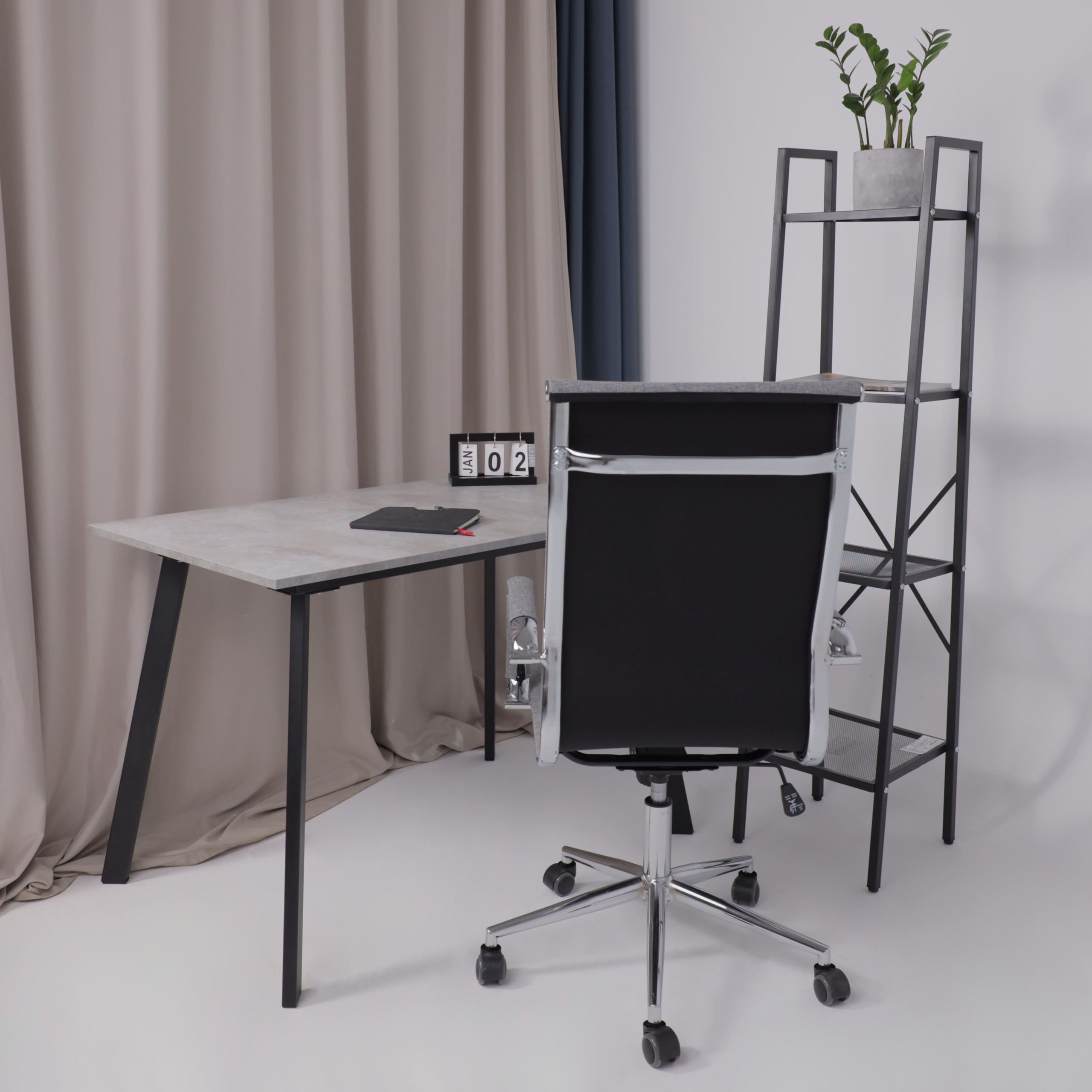 Кресло рабочее ELEGANCE, ткань, серый