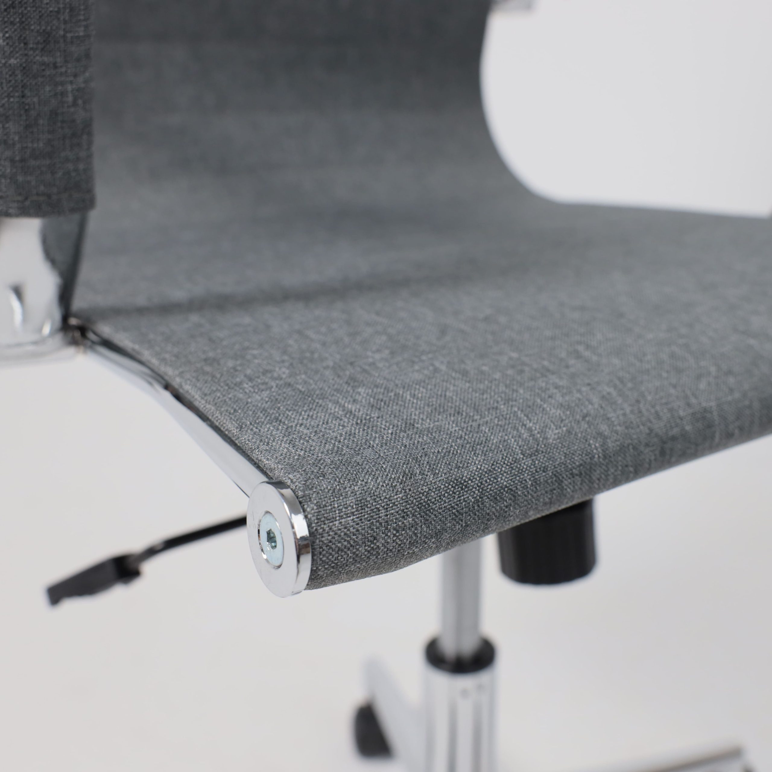 Кресло поворотное EVELIN, ткань, серый