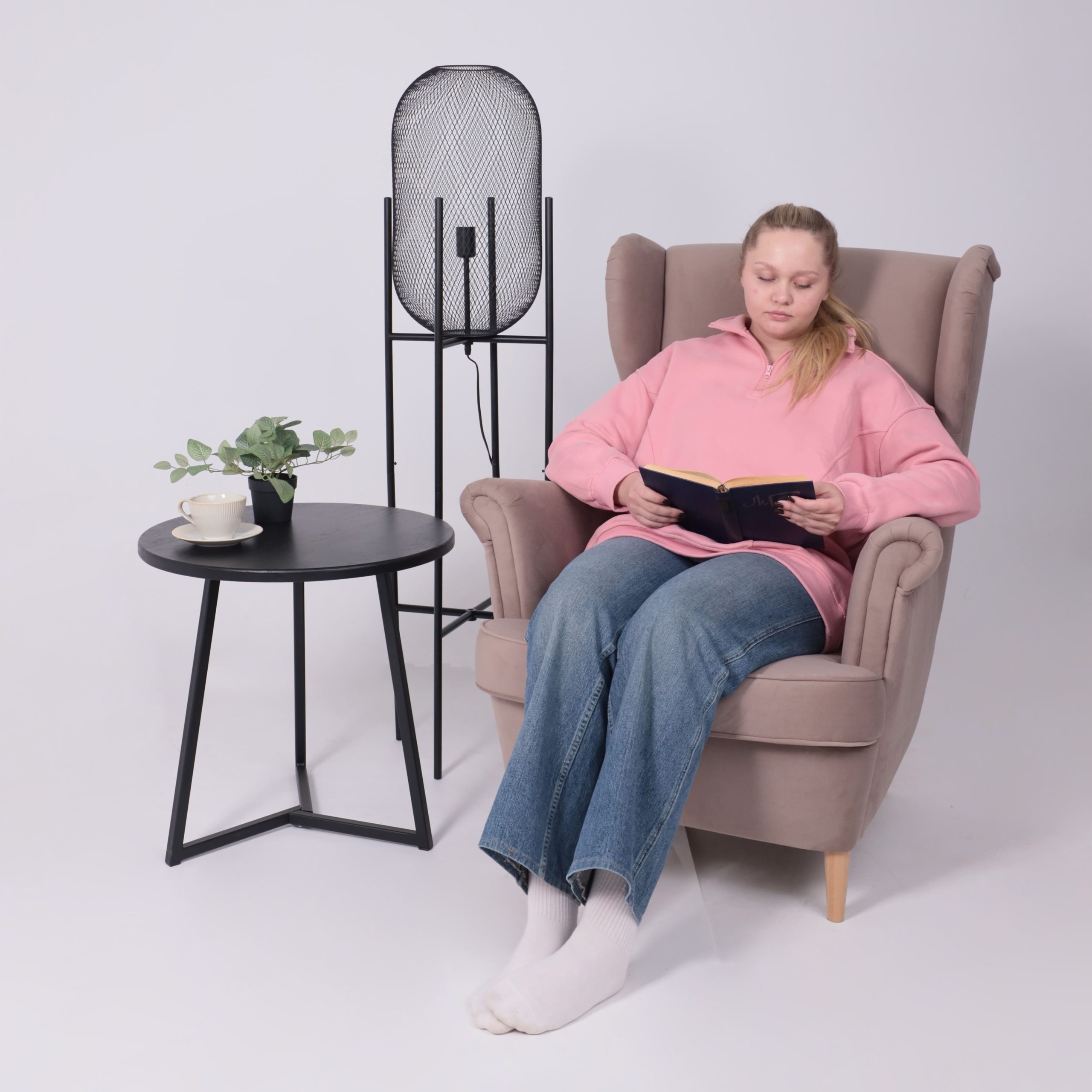 Светильник CAGE, напольный, E27, черный