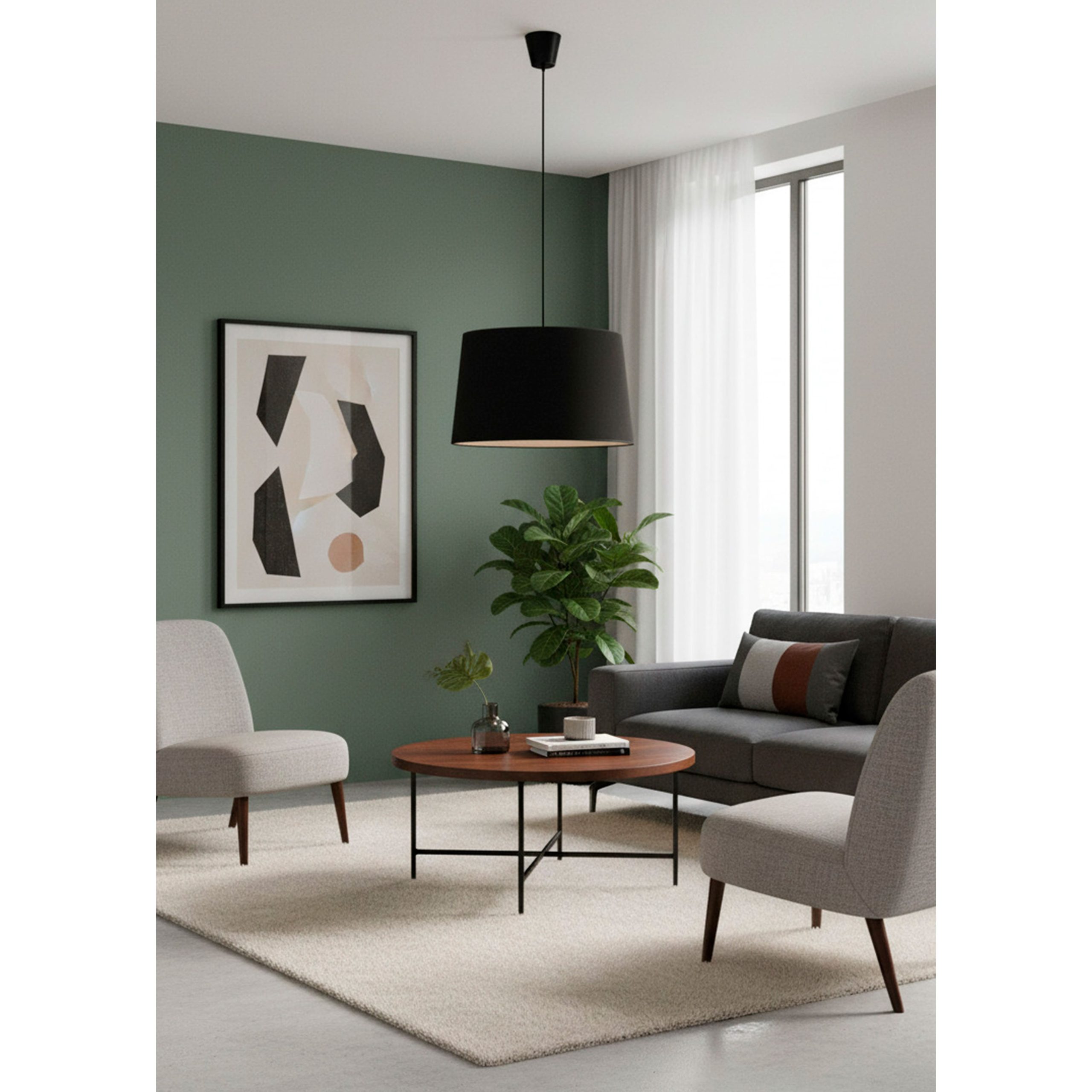 Светильник SHADOW, потолочный, E27, черный