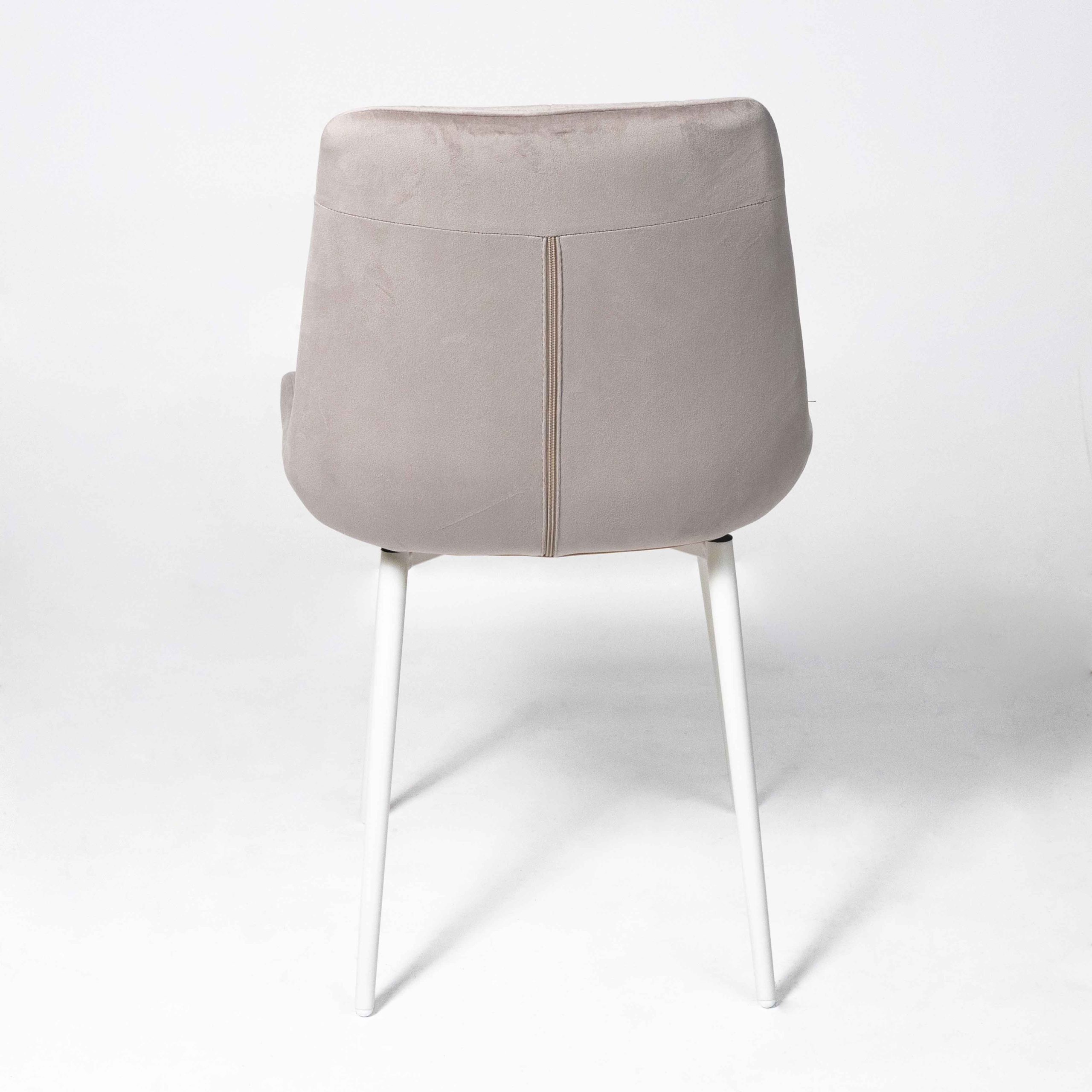 Стул AV 405, бежевый бархат Confetti smoke/белый