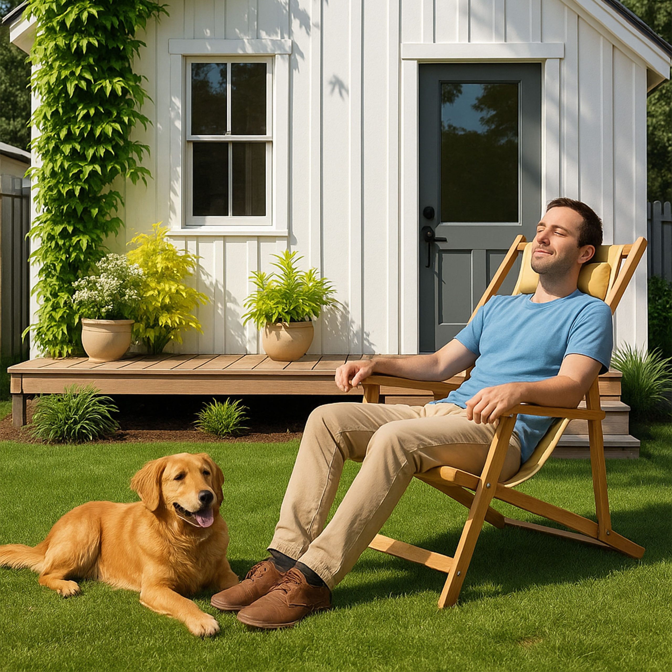 Кресло-шезлонг с подлокотниками DYATEL сиденье из ткани сосна (цвет дуб)