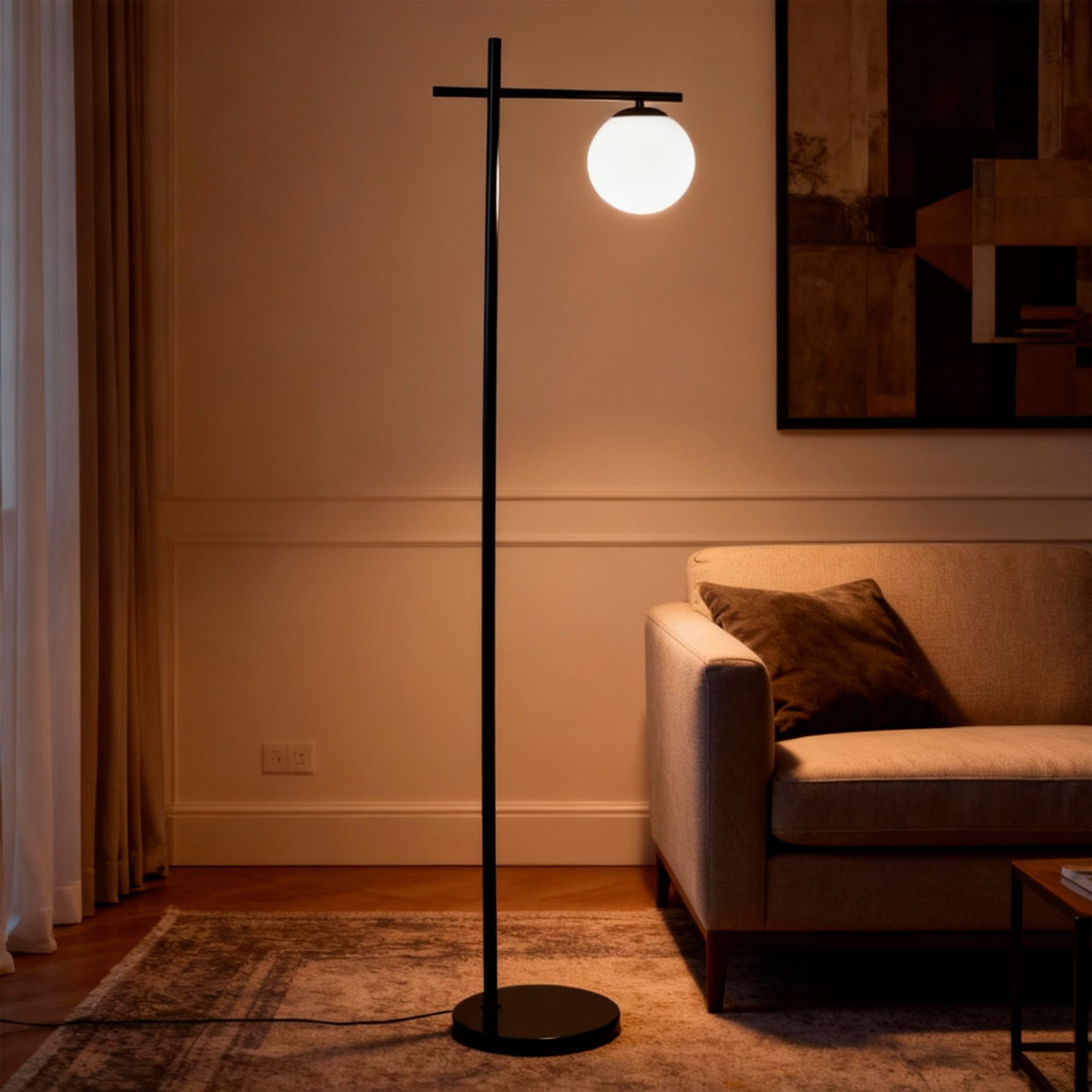 Светильник SATELLITE L, напольный, E27, черный