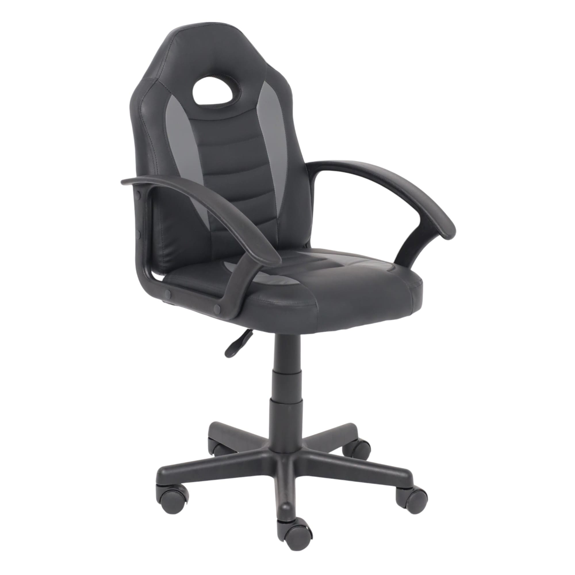 Кресло поворотное WEB, ECO, черный+серый