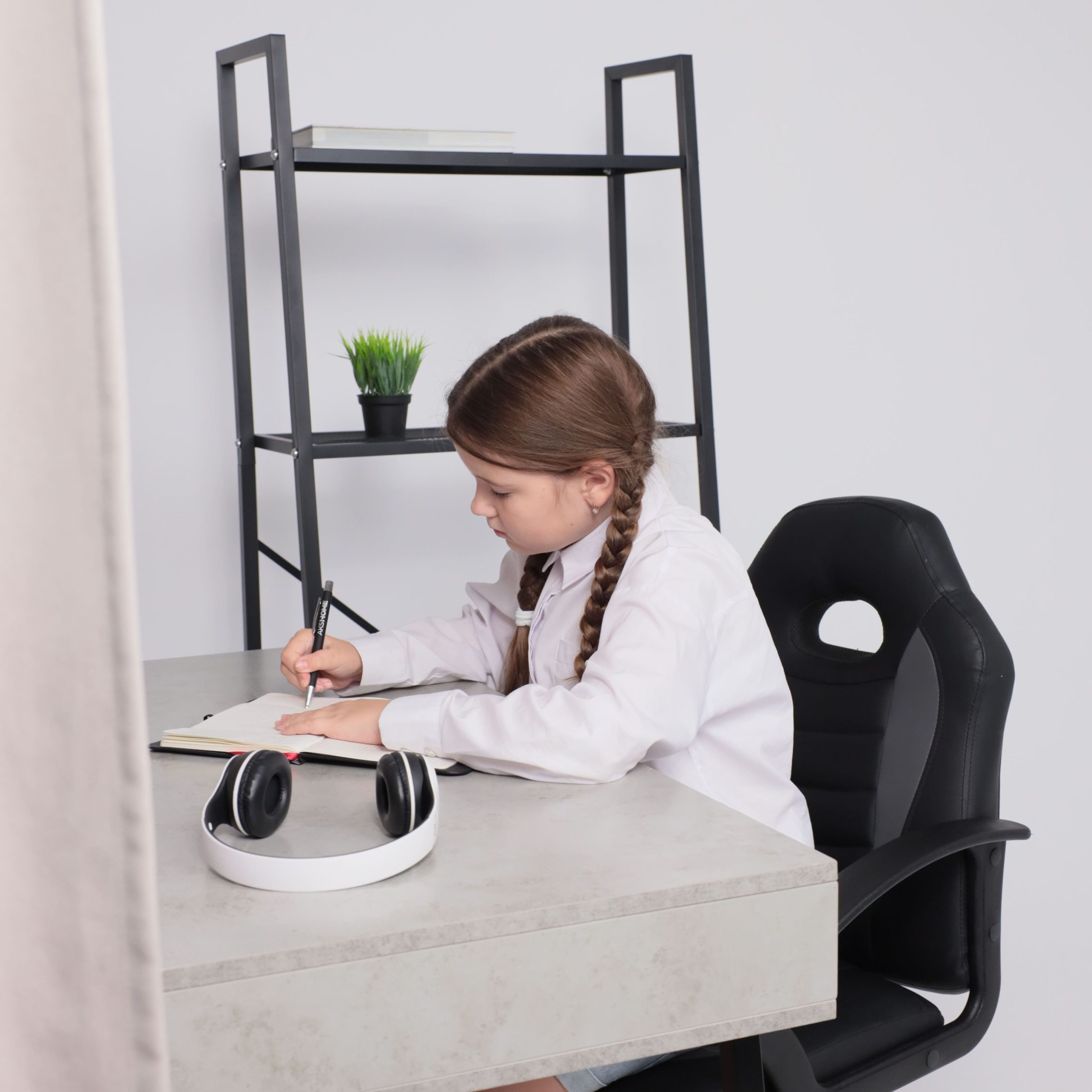 Кресло поворотное WEB, ECO, черный+серый