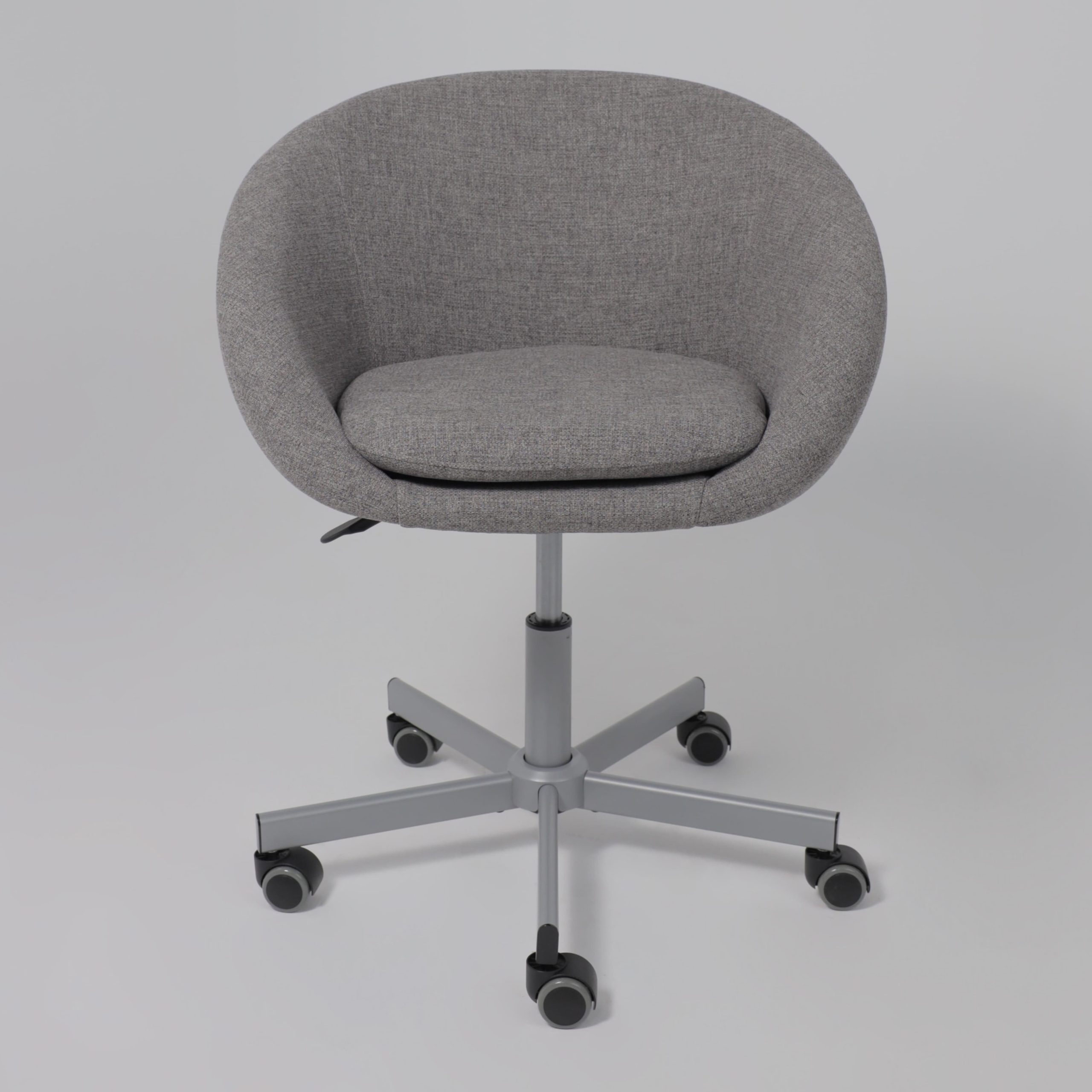 Кресло поворотное ELENA, ткань, серый