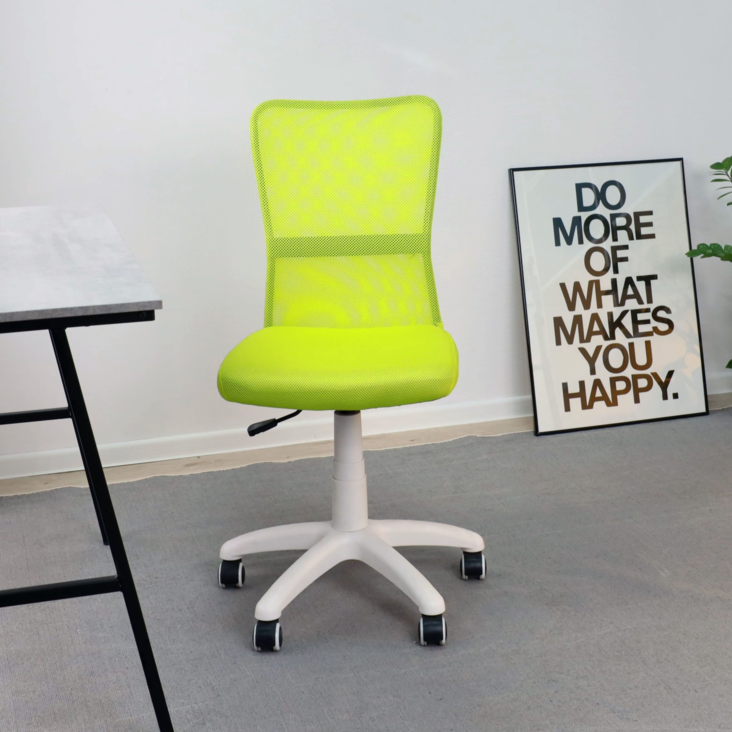 Кресло поворотное EVA, ткань-сетка, (салатовый)