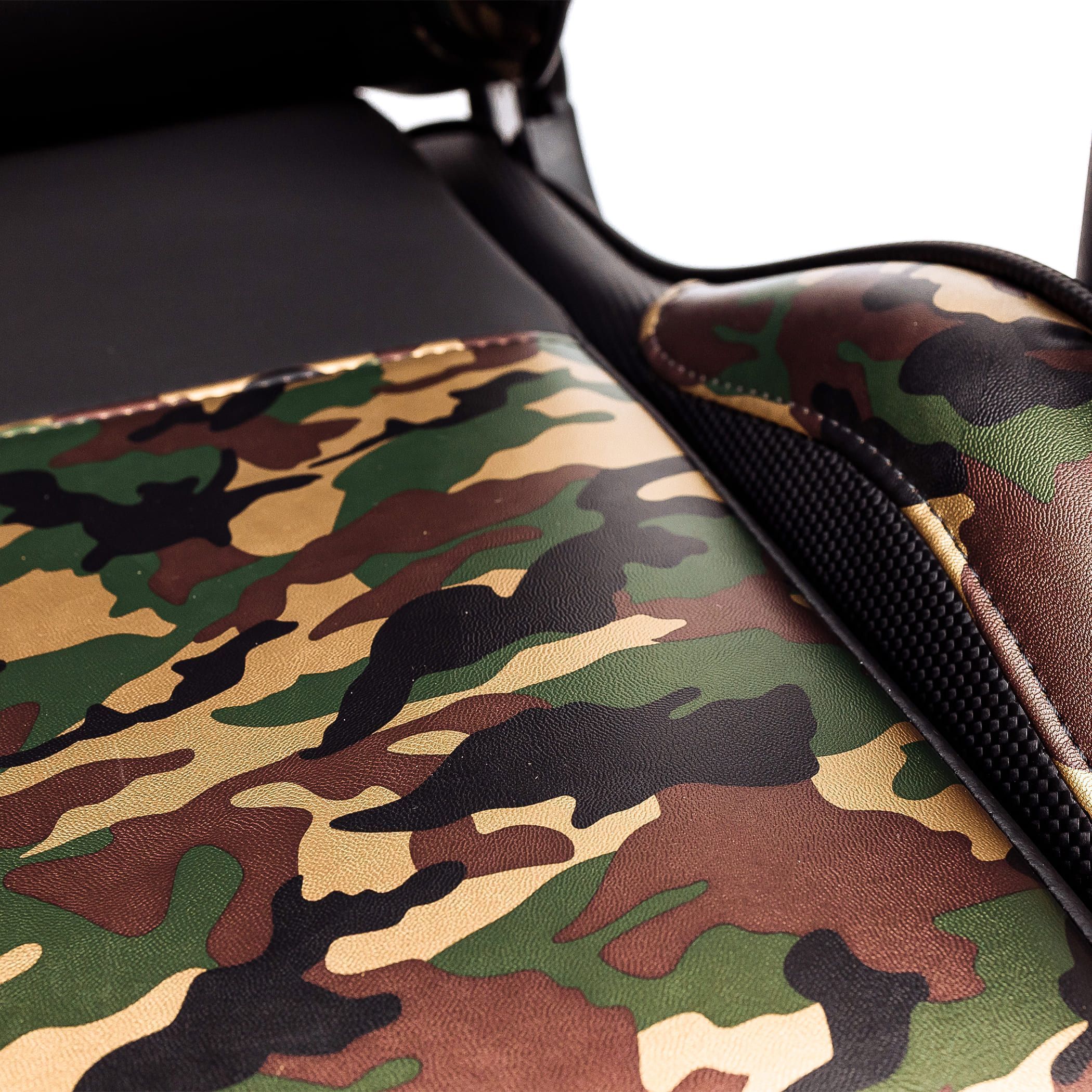 Кресло поворотное MILITARY, ECO, (черный+камуфляж)