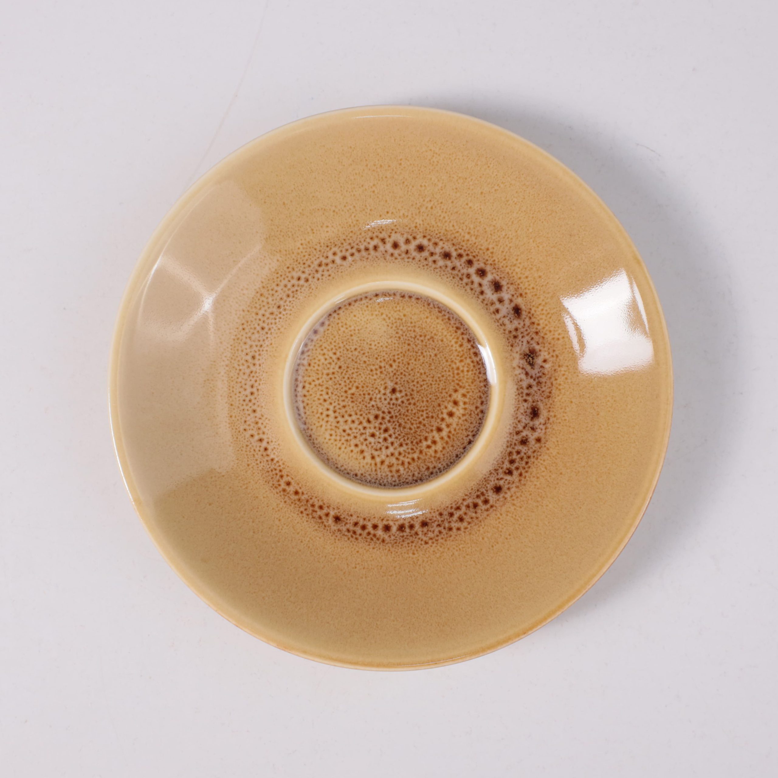 Чайный набор OPALUS, фарфор, пшеничный, кружка 200мл + блюдце