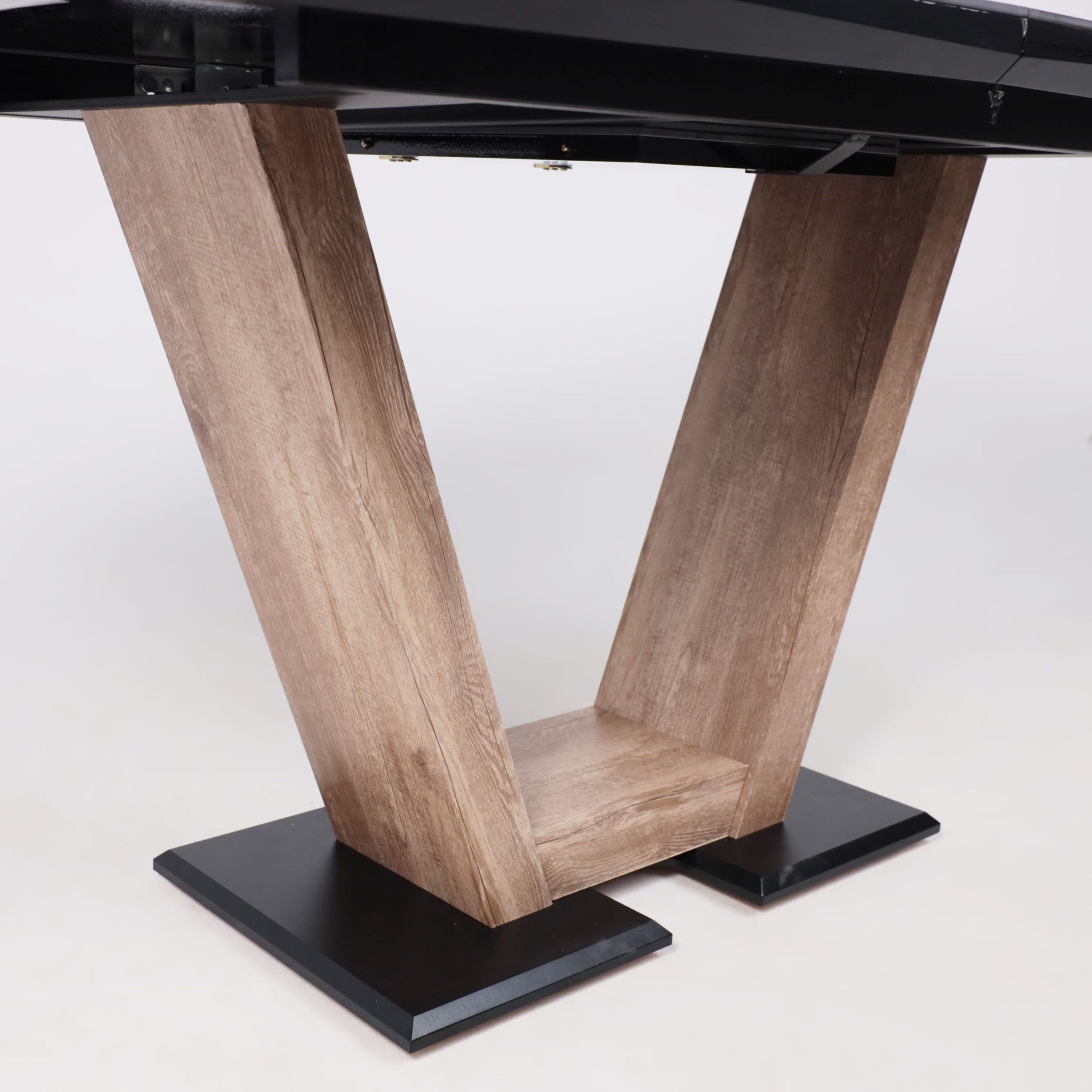 Стол ТОРОНТО, керамика 0 кат. 1400(1715)*800, Камень серый Greys black/Ель умбра