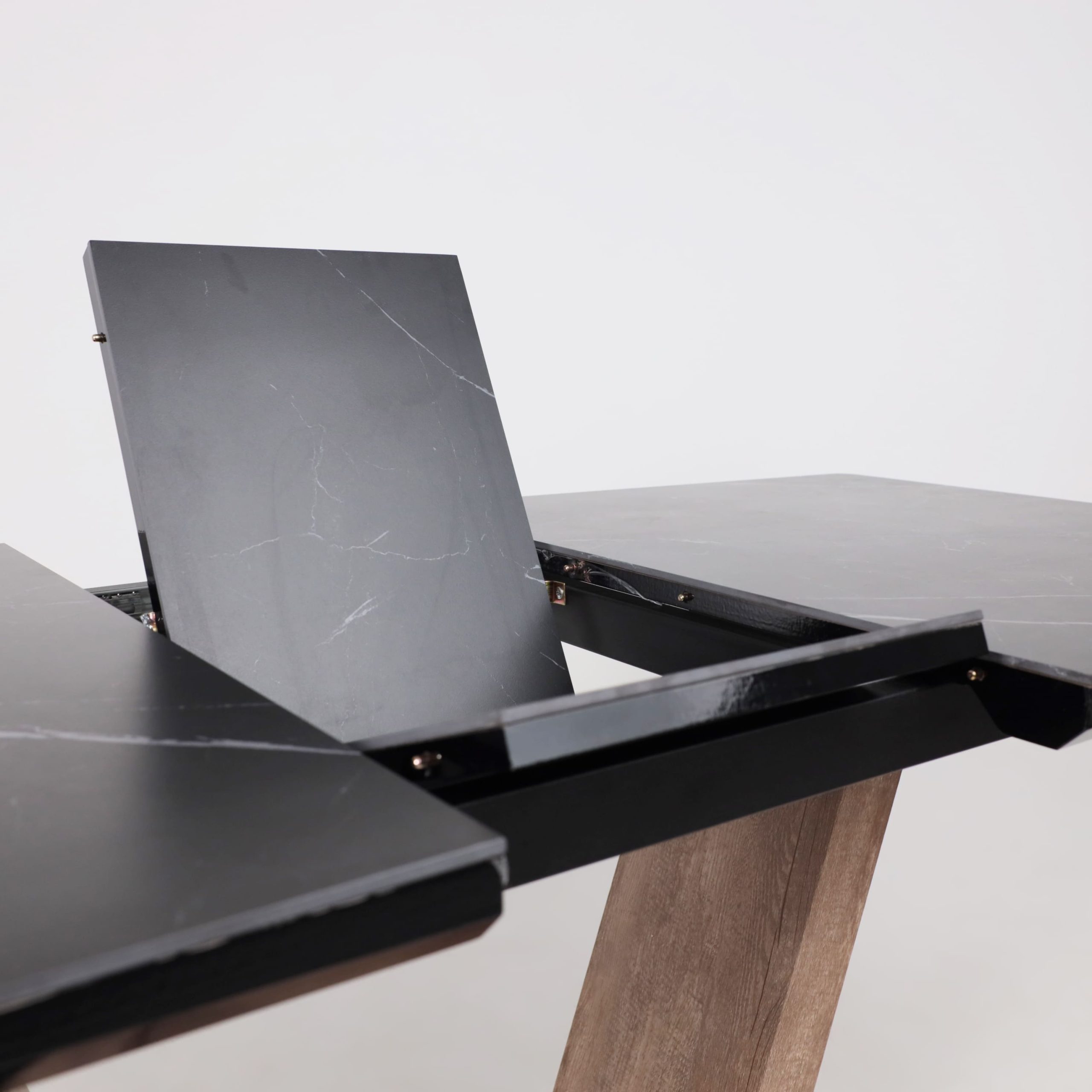 Стол ТОРОНТО, керамика 0 кат. 1400(1715)*800, Камень серый Greys black/Ель умбра