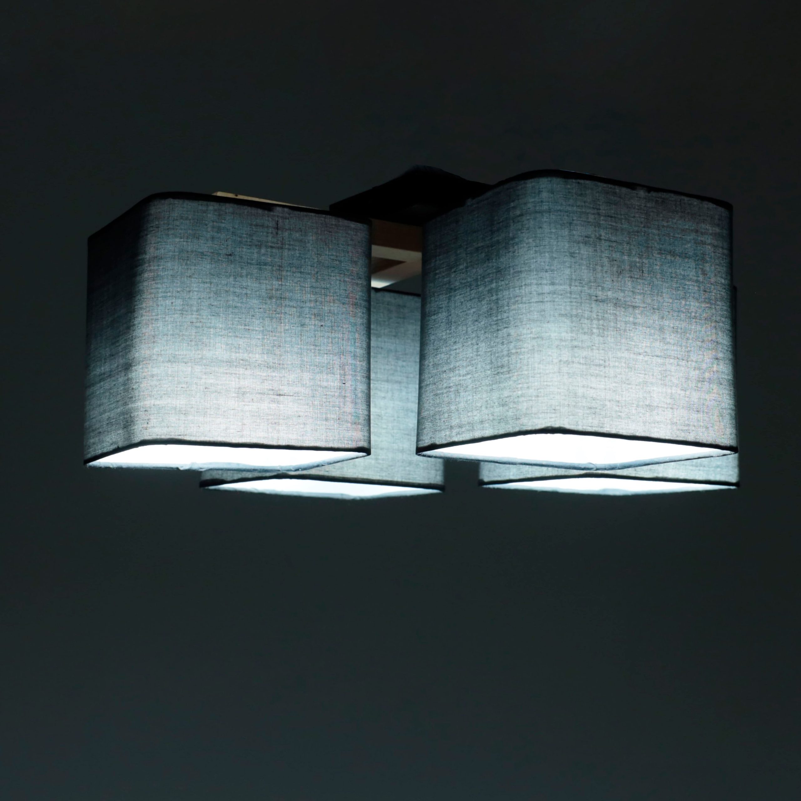 Светильник QUADRO, потолочный, 4*E27, серый