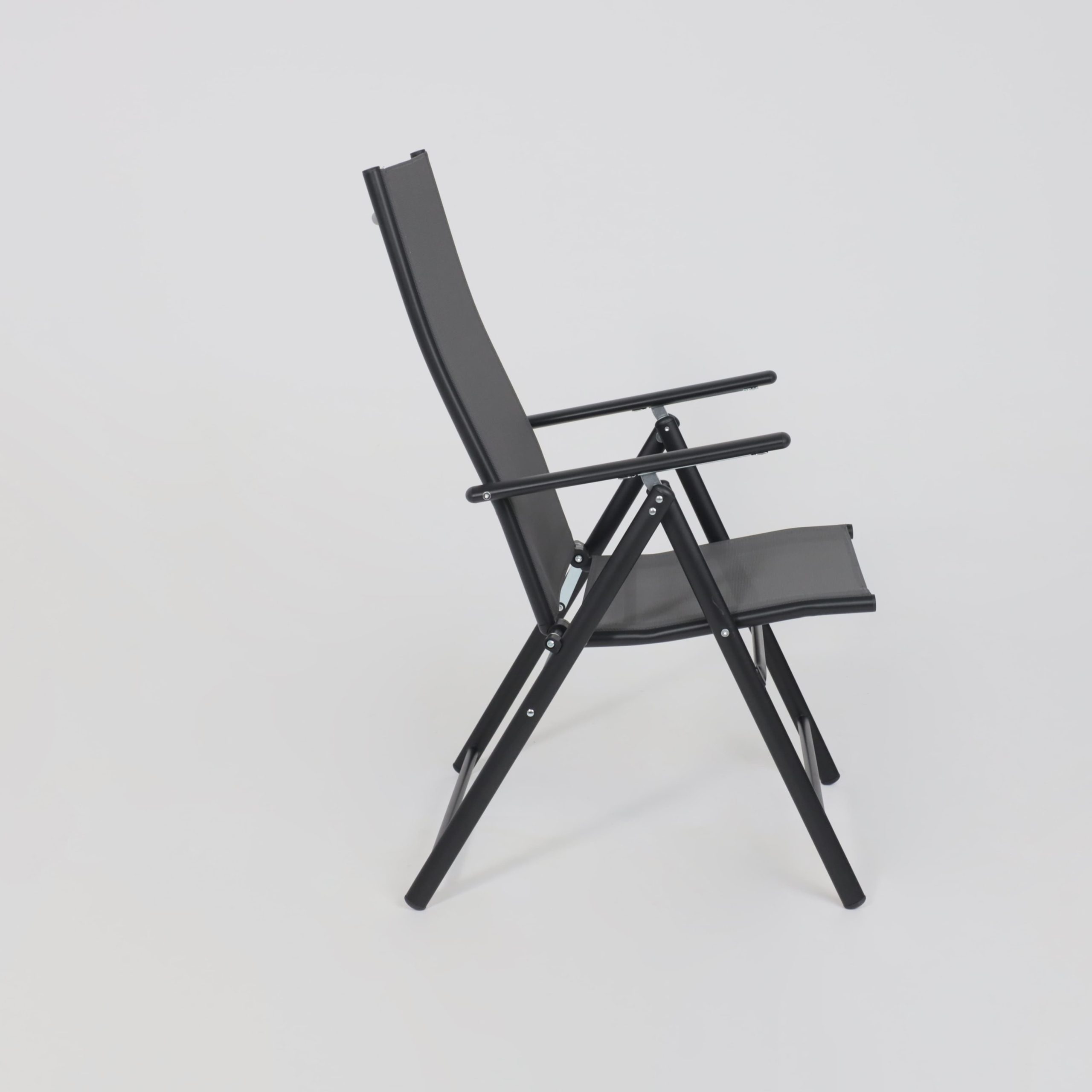 Кресло складное садовое CATANIA, серый/черный