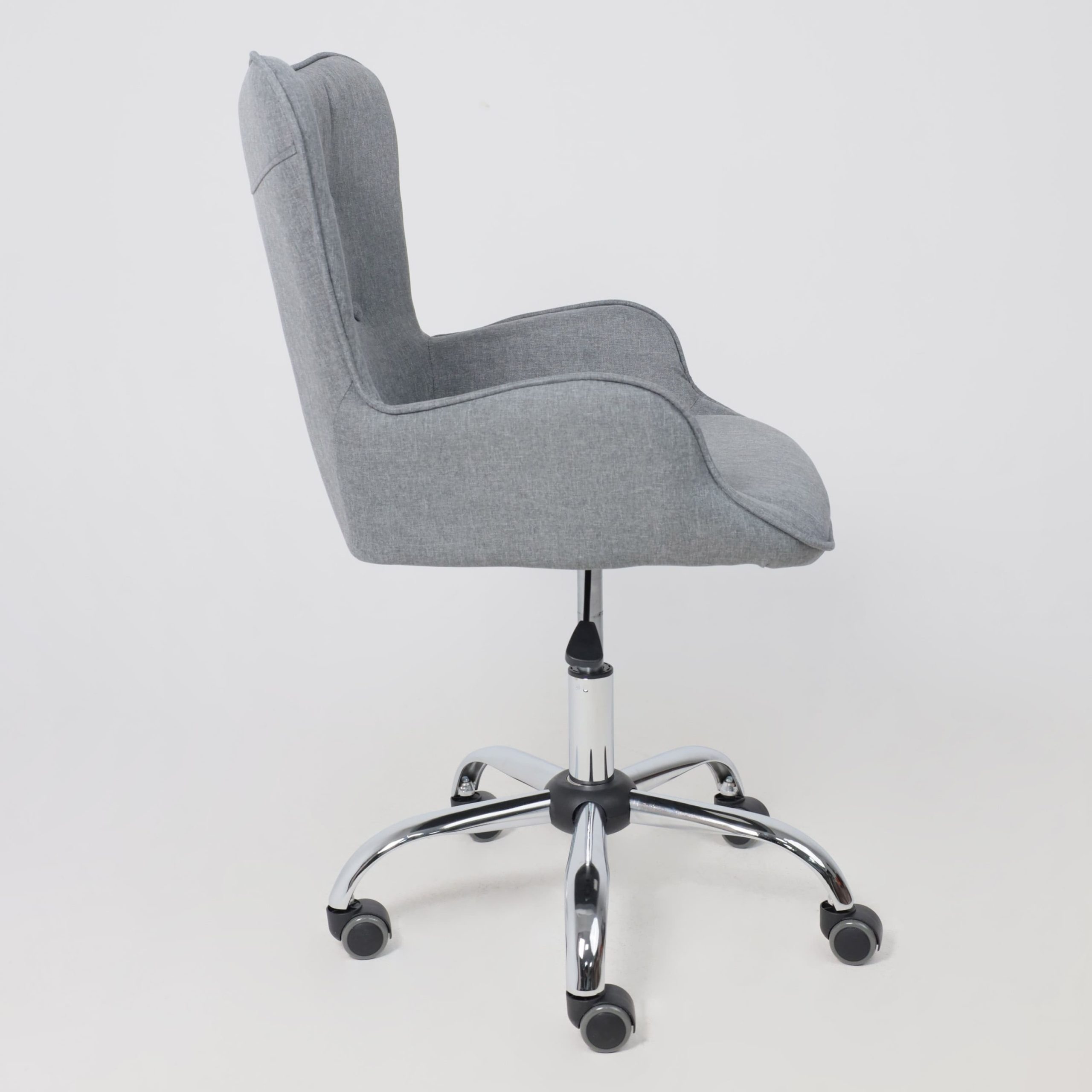 Кресло поворотное BELLA, ткань/серый