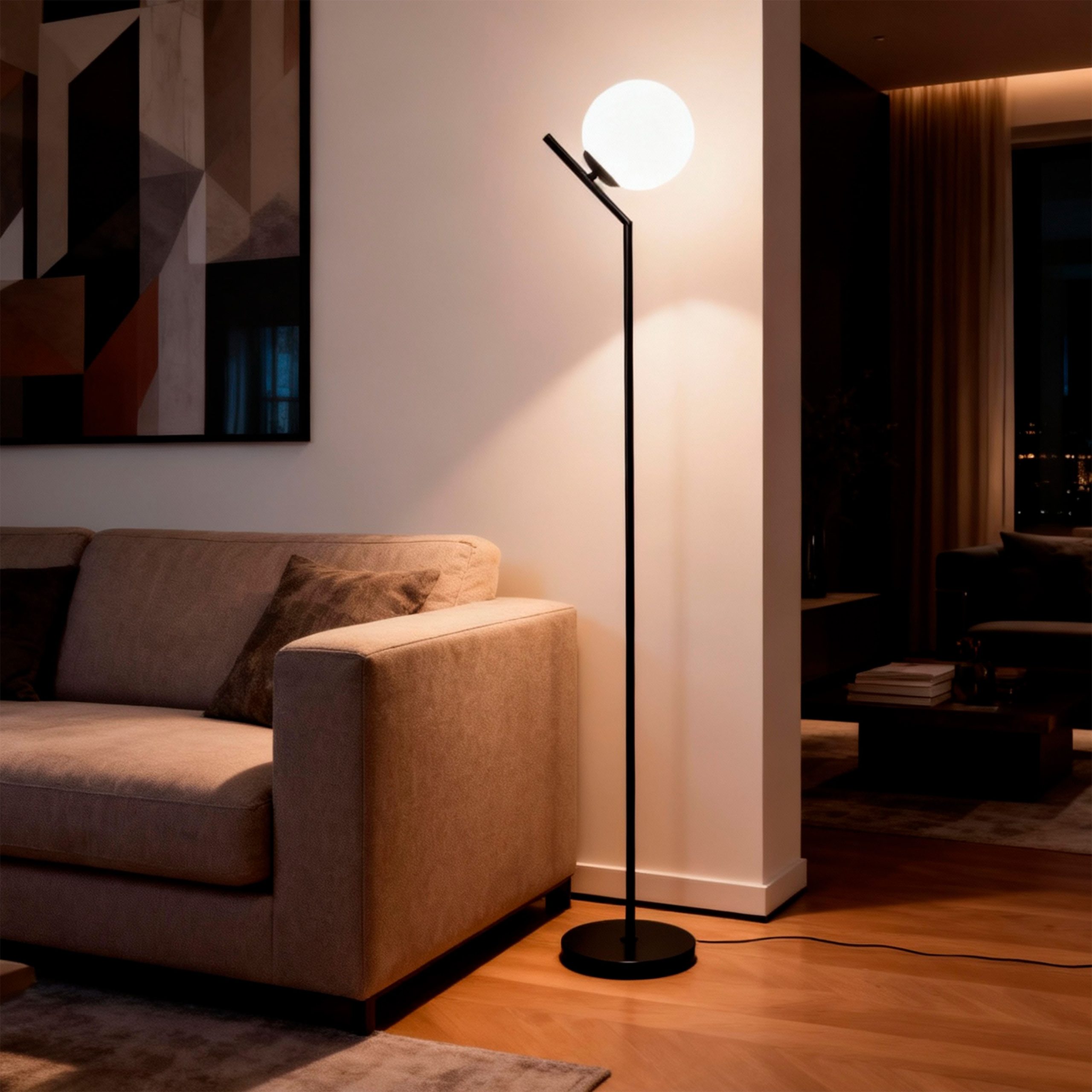 Светильник SATELLITE R, напольный, E27, черный