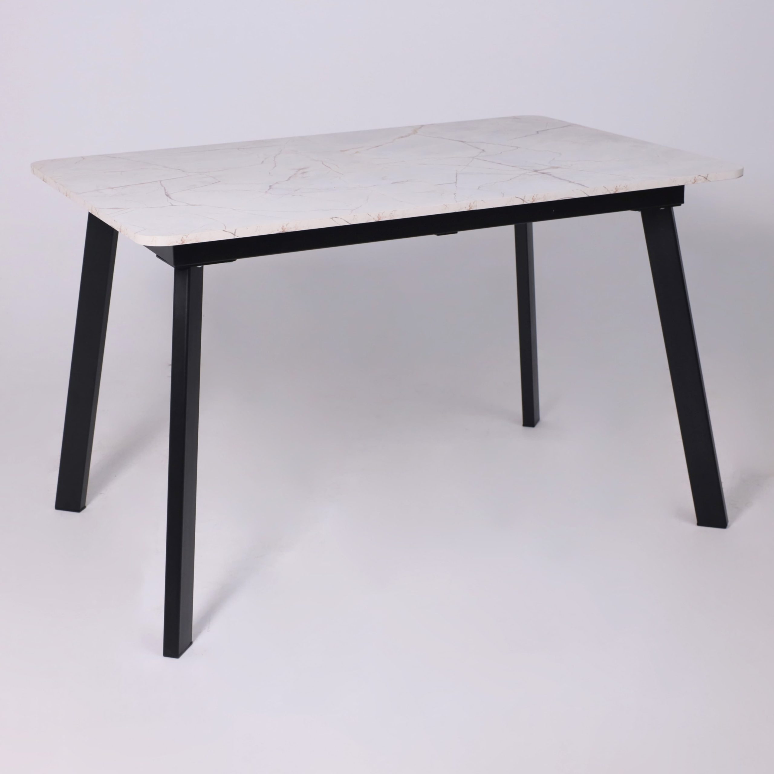 Стол AV 1209/1, ЛМДФ, раздвижной 1200(1600)*800 Азул Оникс/черный