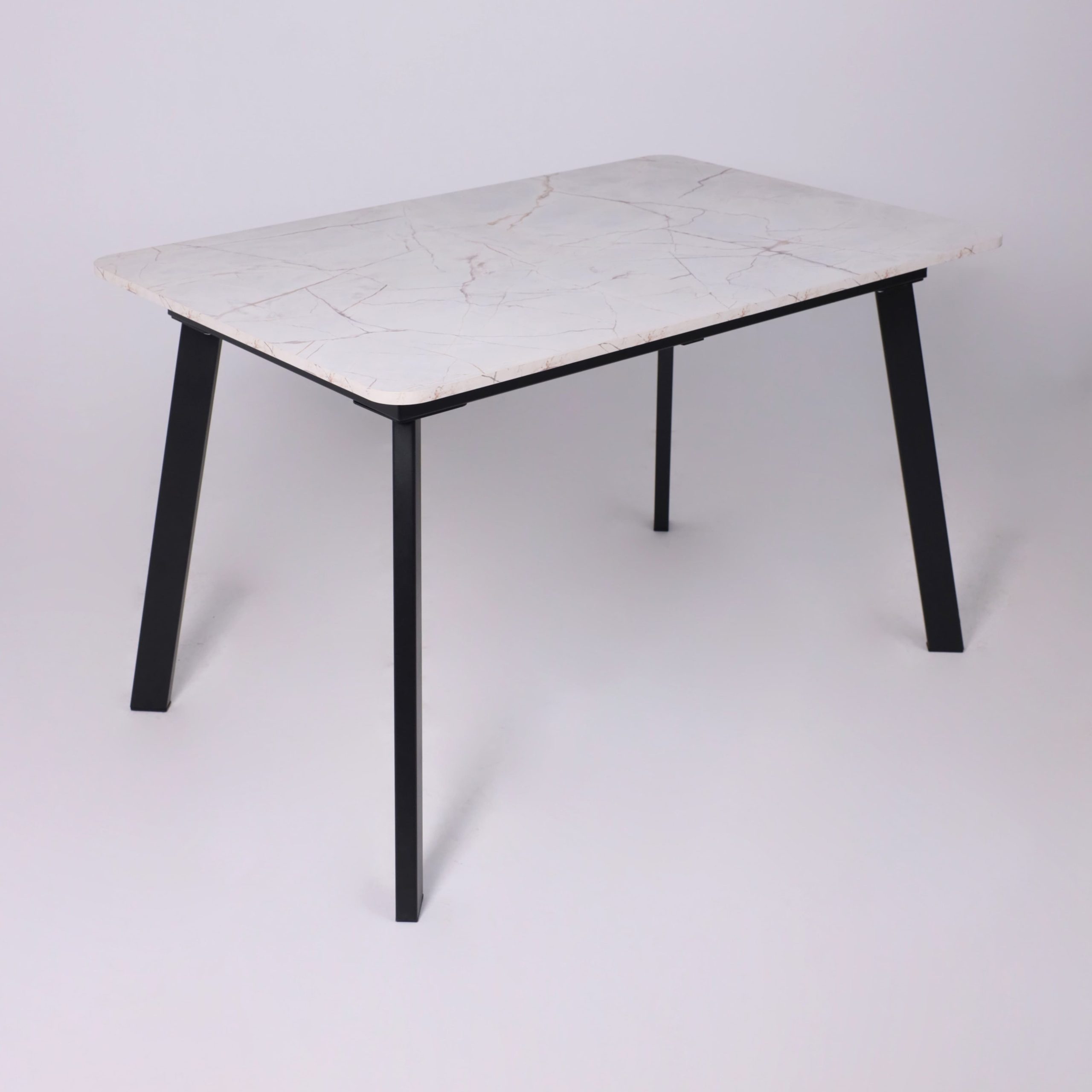 Стол AV 1209/1, ЛМДФ, раздвижной 1200(1600)*800 Азул Оникс/черный