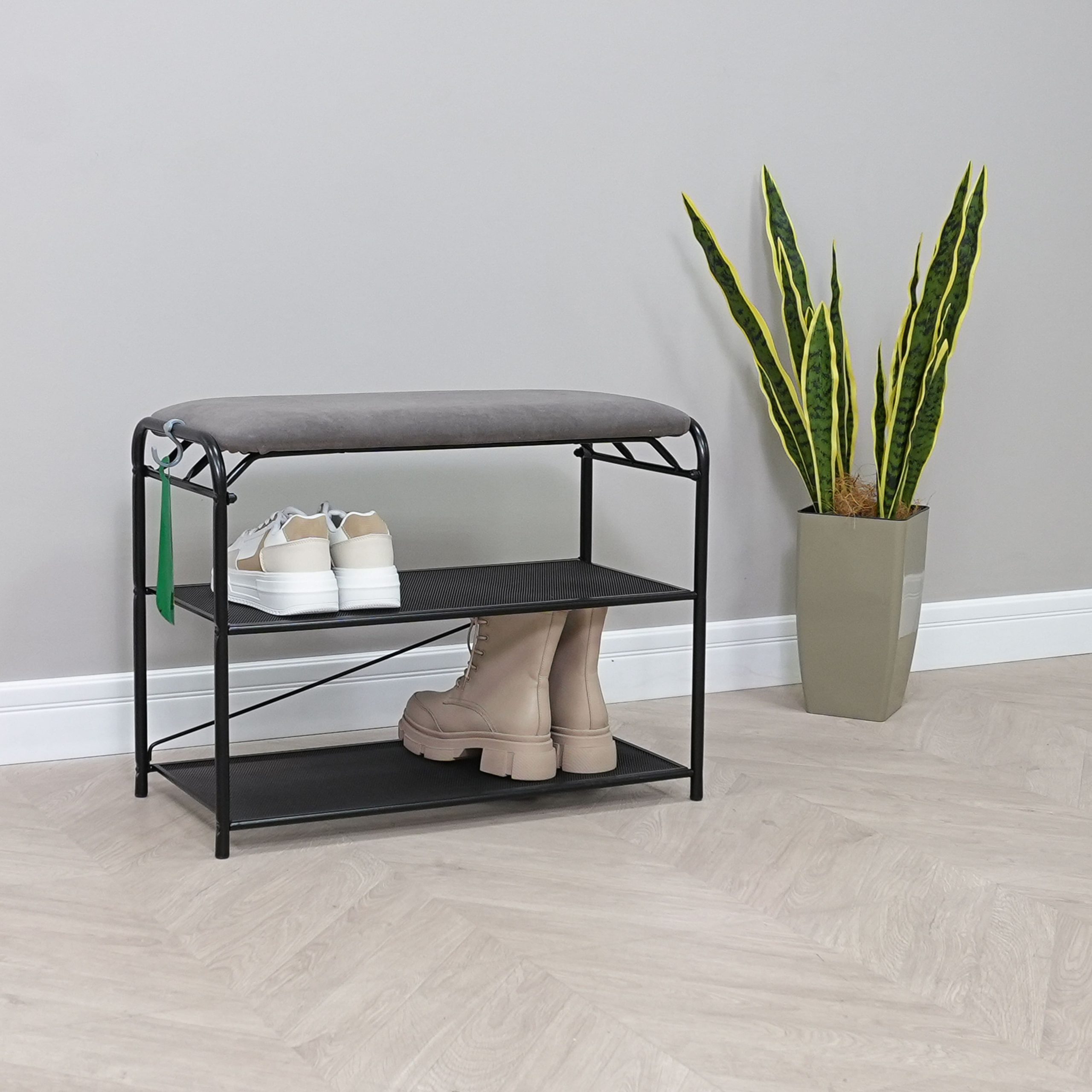 Подставка для обуви Гранада 23 НБК, (чёрный, нубук)