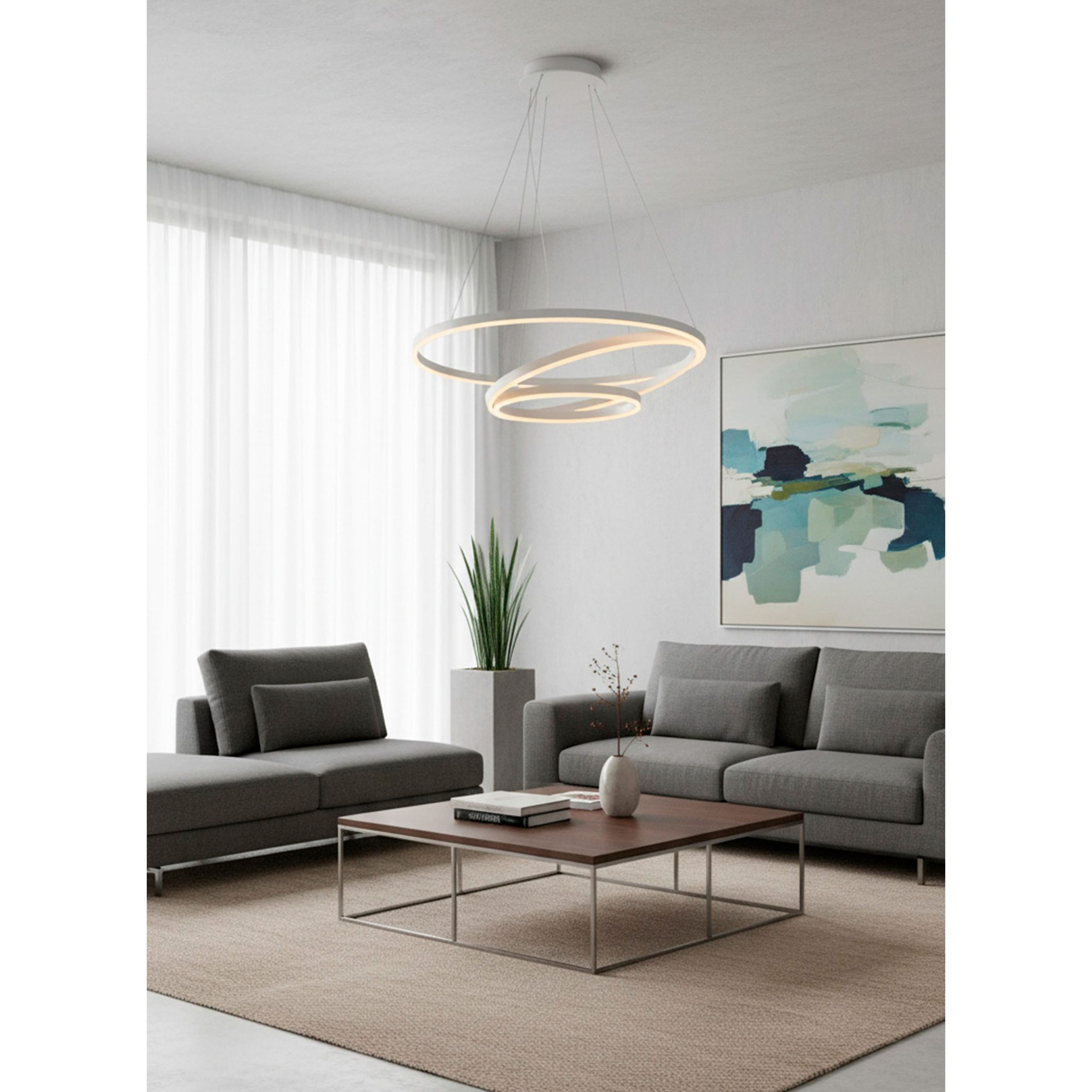 Светильник TWIST, потолочный, LED, белый