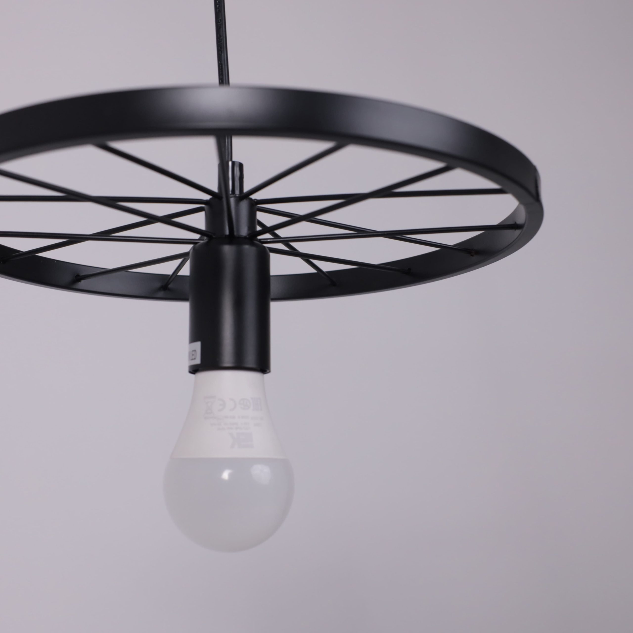Светильник WHEEL, потолочный, E27, чёрный