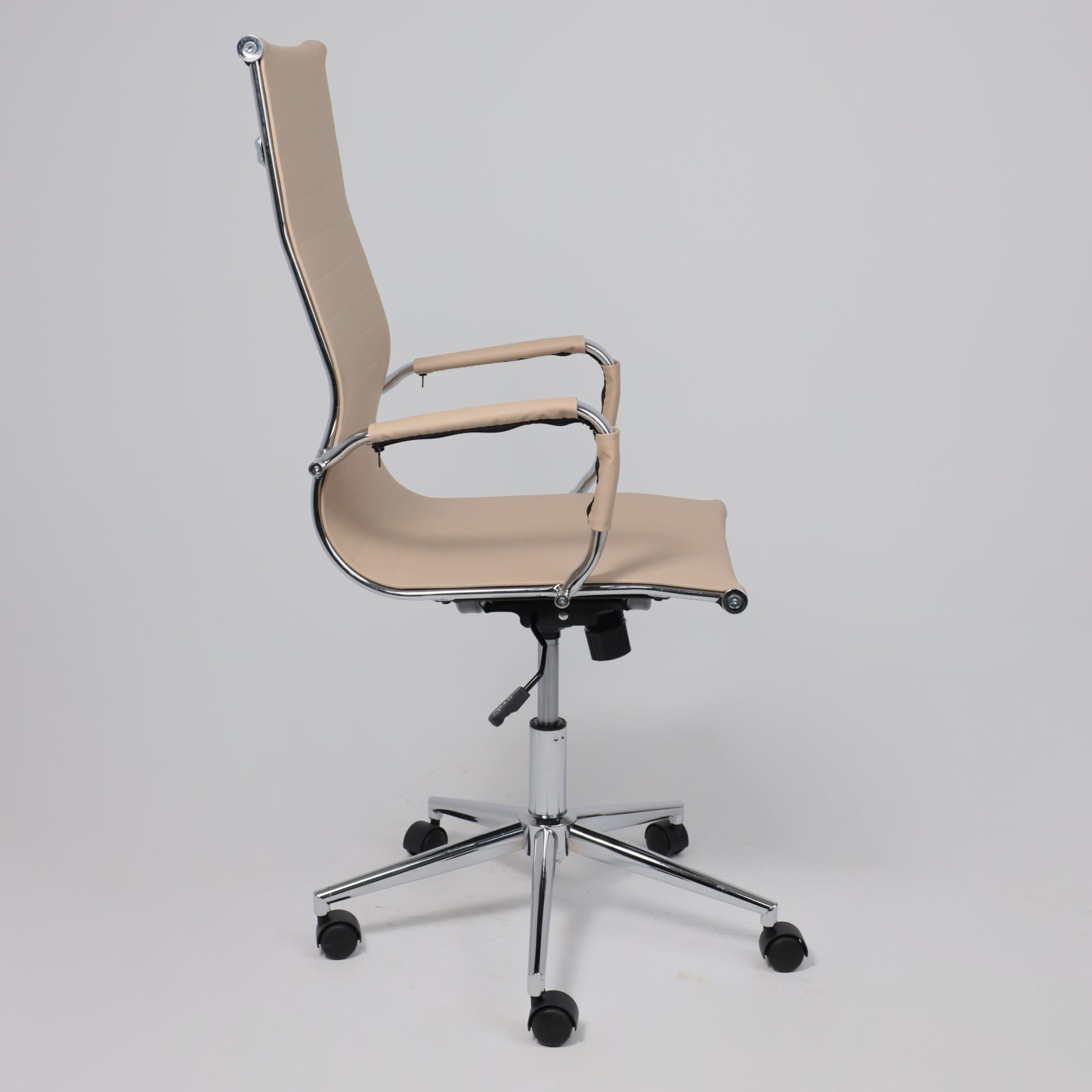 Кресло поворотное EVELIN, экокожа, бежевый